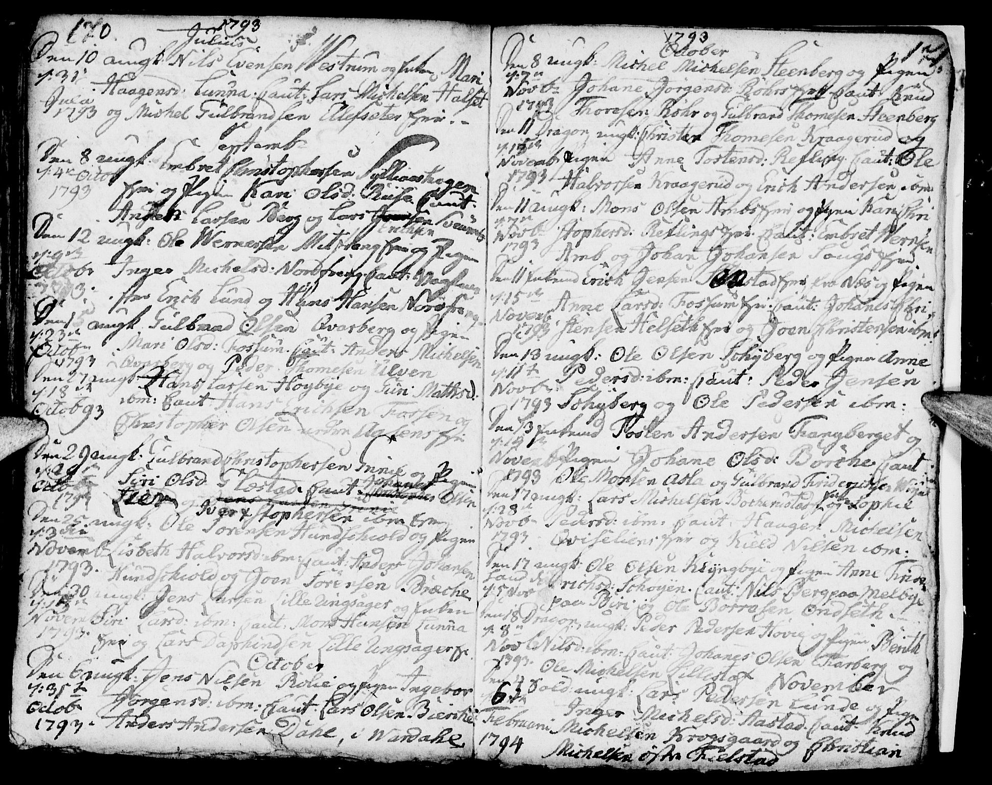 Ringsaker prestekontor, AV/SAH-PREST-014/I/Ia/L0005/0006: Parish register draft no. 5.6, 1793-1796, p. 170-171