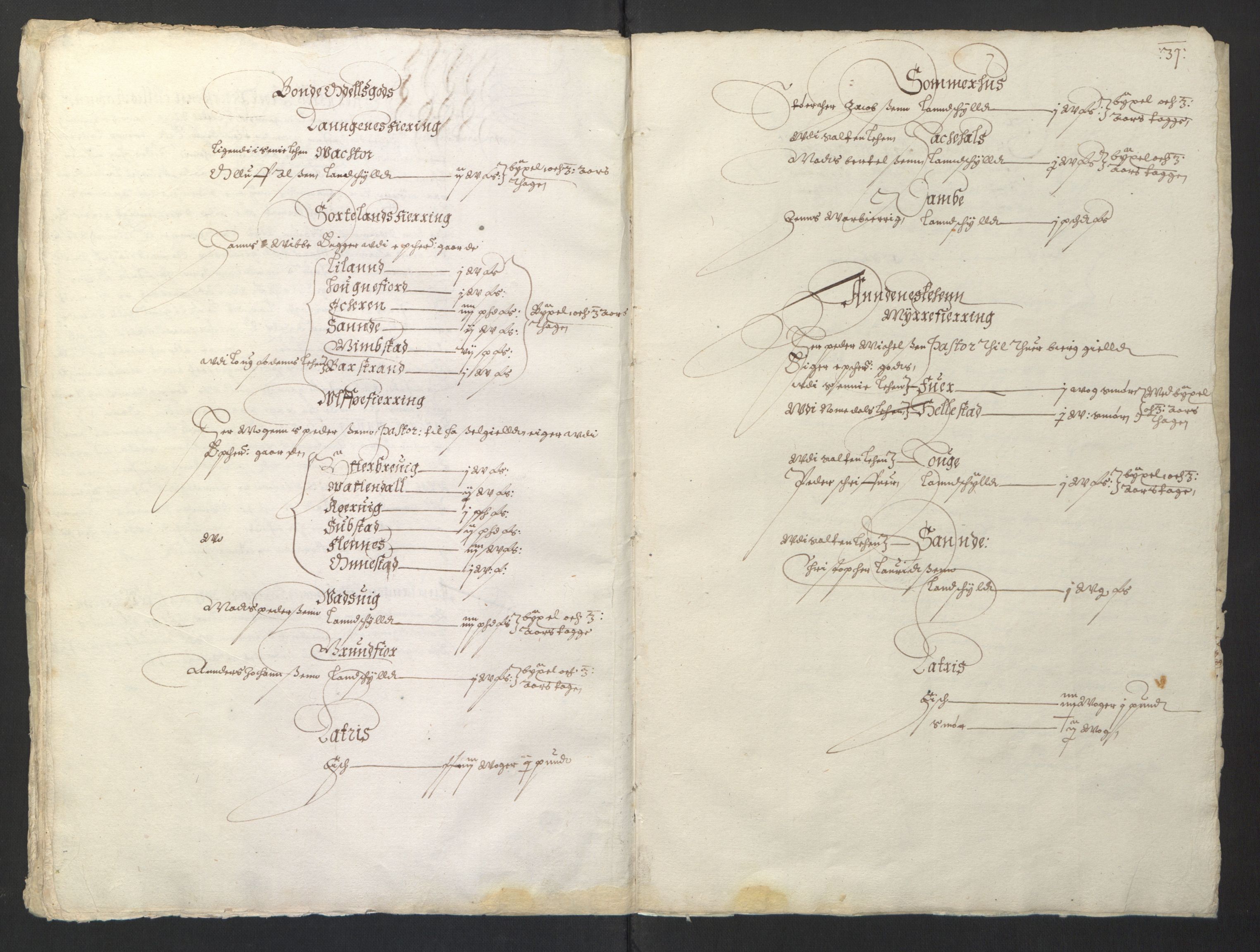 Stattholderembetet 1572-1771, AV/RA-EA-2870/Ek/L0013/0002: Jordebøker til utlikning av rosstjeneste 1624-1626: / Adels- og odelsjordebok for de nordlandske len, 1625, p. 35