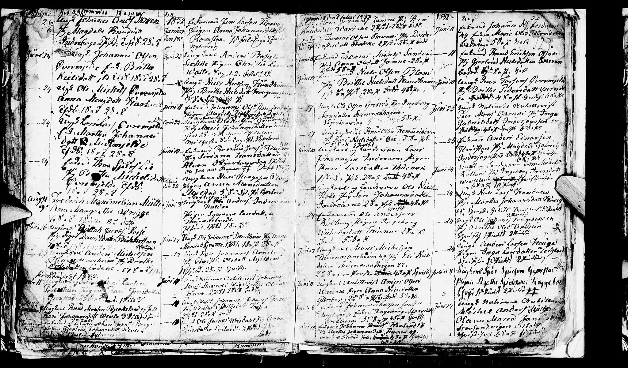 Haus sokneprestembete, SAB/A-75601/H/Hab: Parish register (copy) no. A 1, 1830-1855, p. 123