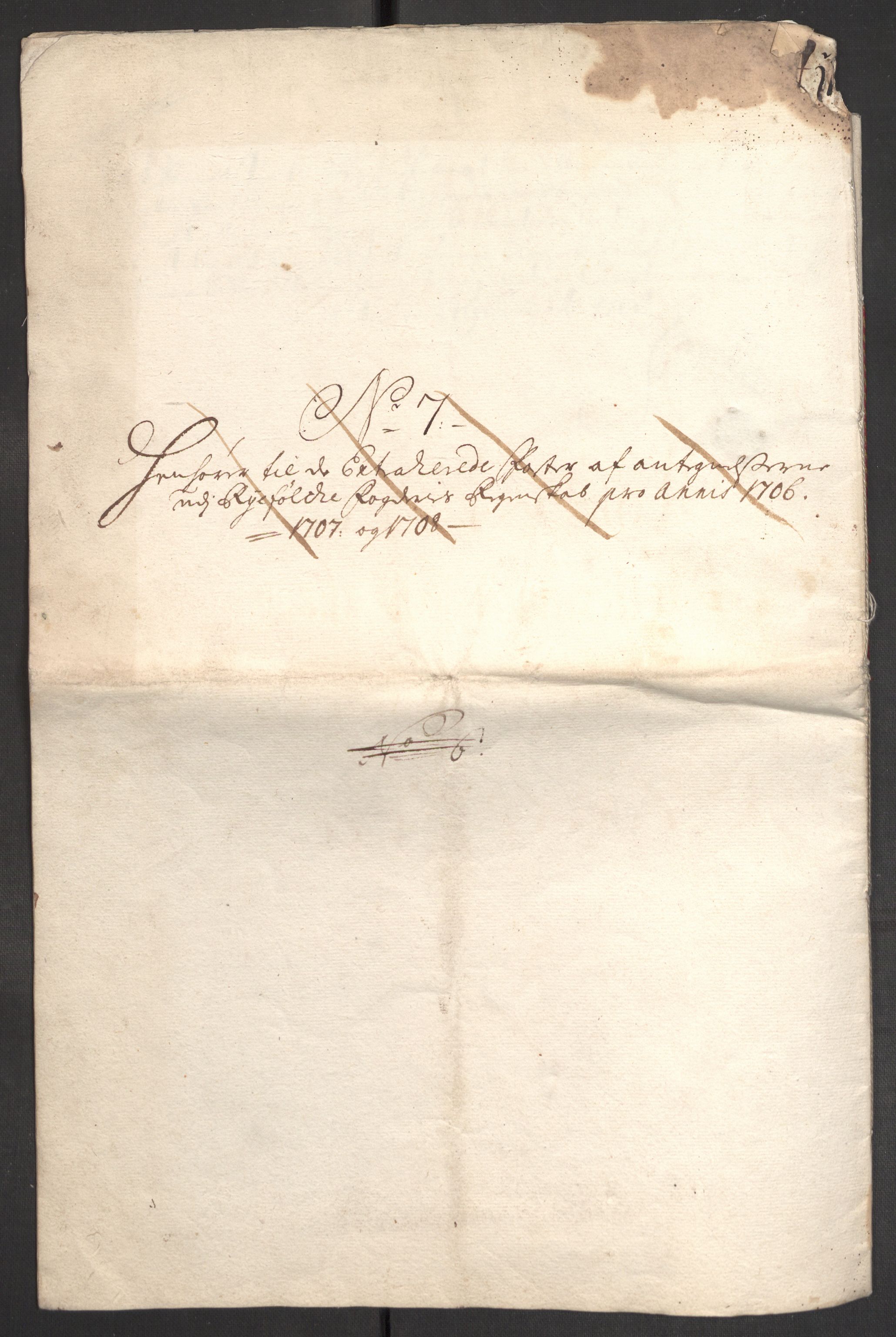 Rentekammeret inntil 1814, Reviderte regnskaper, Fogderegnskap, AV/RA-EA-4092/R47/L2861: Fogderegnskap Ryfylke, 1706-1709, p. 98