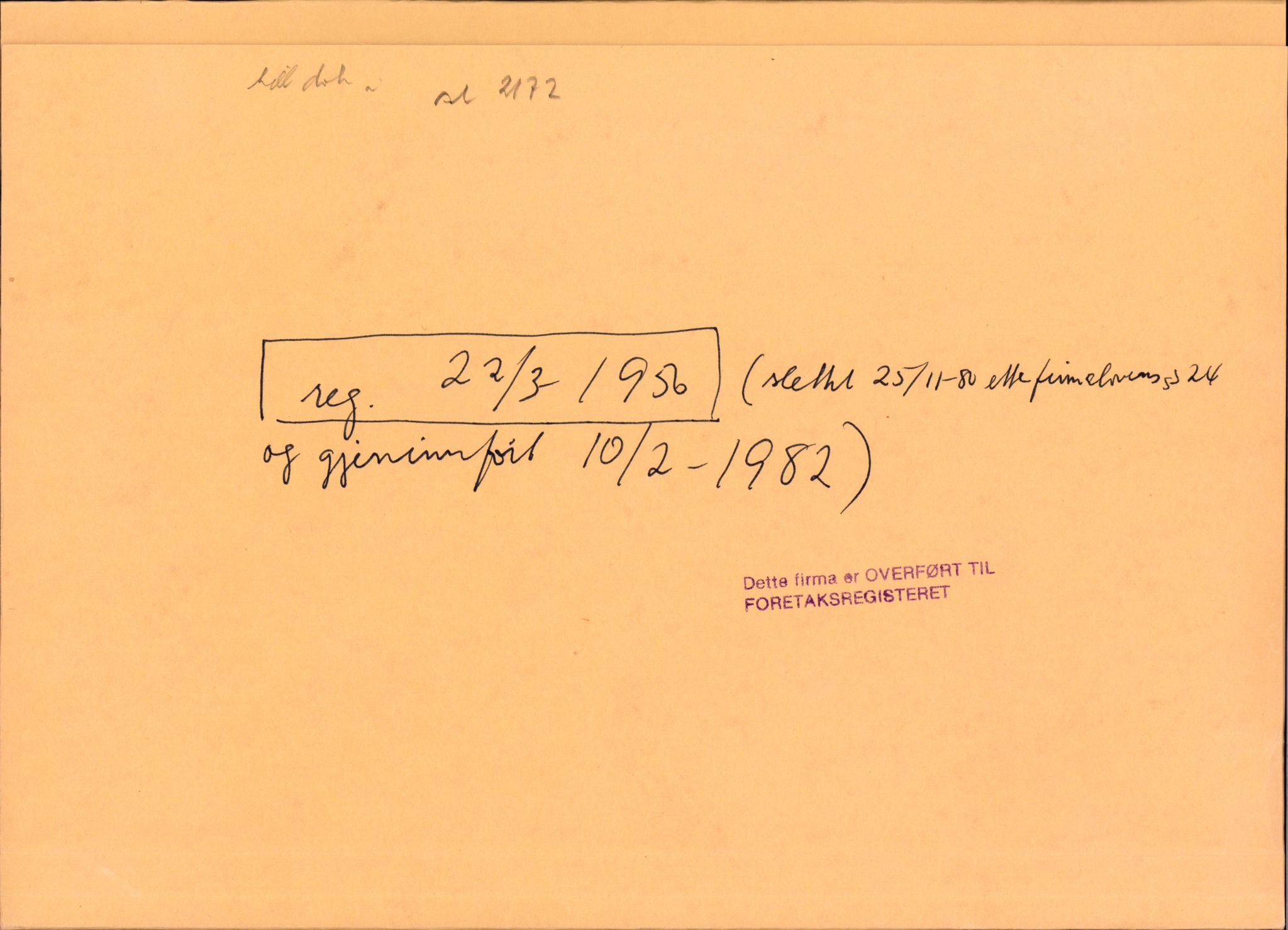 Stavanger byfogd, AV/SAST-A-101408/002/J/Jd/Jde/L0031: Registreringsmeldinger og bilag. Aksjeselskap, 1-37, 1913-1961, p. 2