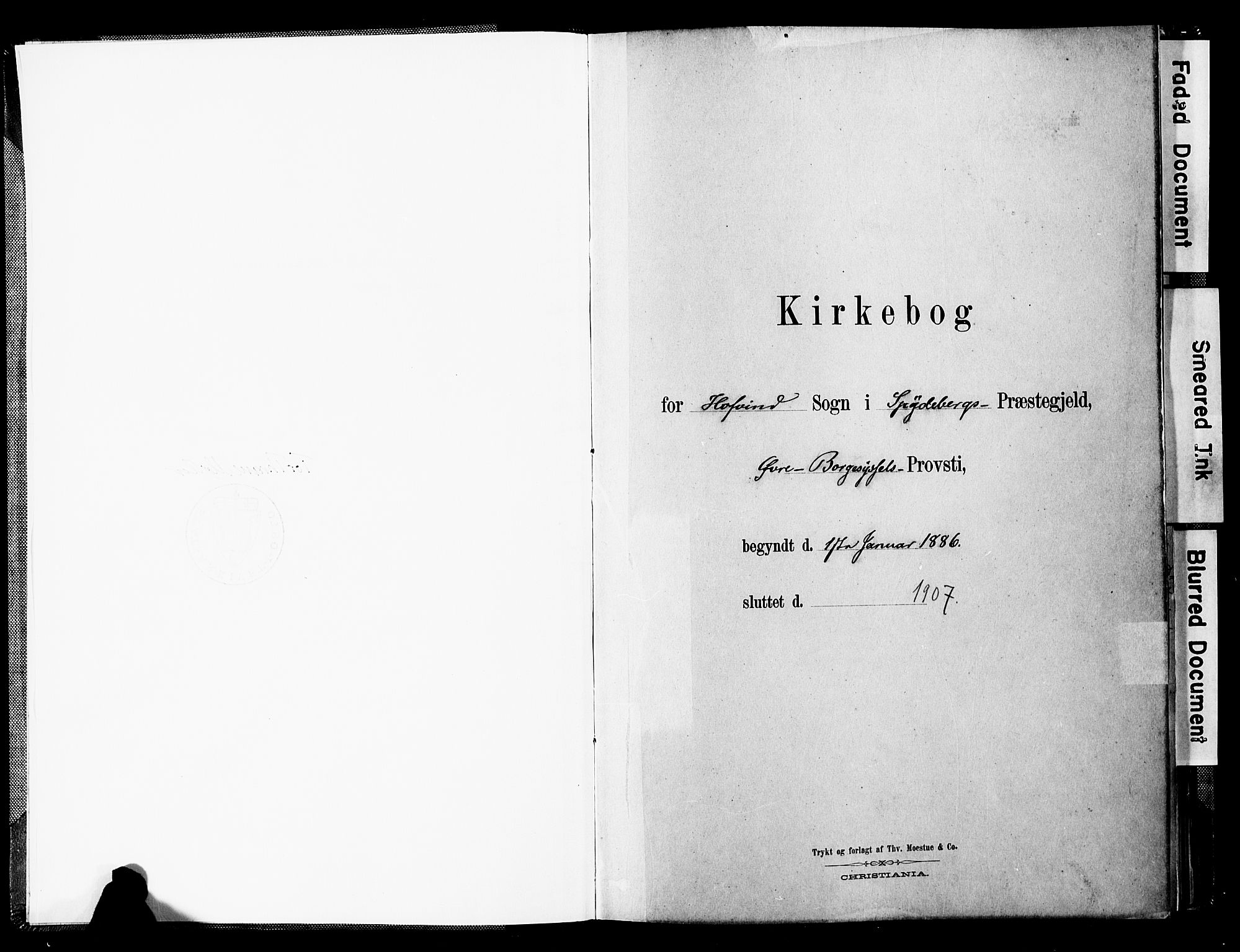 Spydeberg prestekontor Kirkebøker, SAO/A-10924/F/Fb/L0001: Parish register (official) no. II 1, 1886-1907