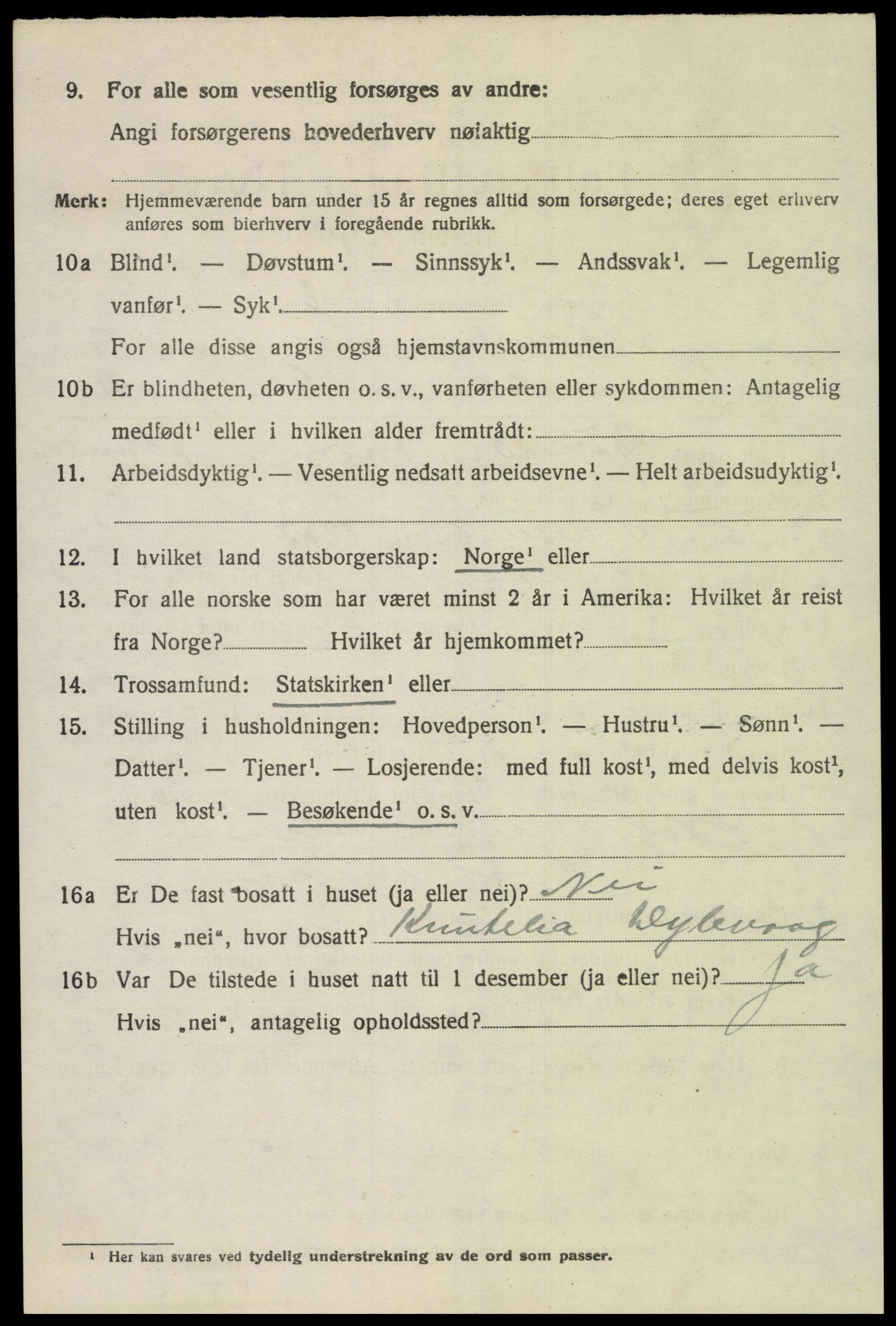 SAK, 1920 census for Åmli, 1920, p. 3714