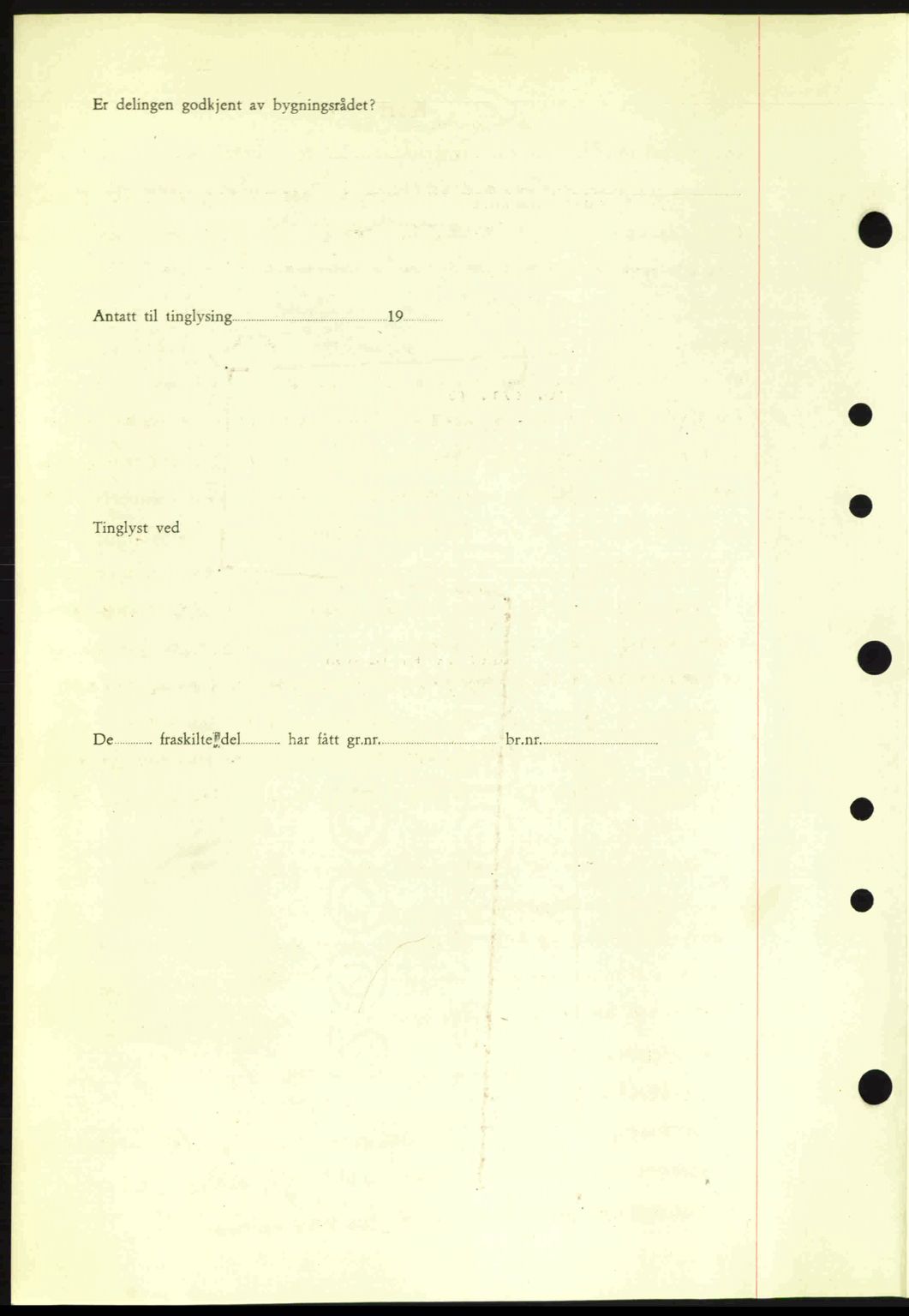 Nordre Sunnmøre sorenskriveri, AV/SAT-A-0006/1/2/2C/2Ca: Mortgage book no. A15, 1942-1943, Diary no: : 19/1943