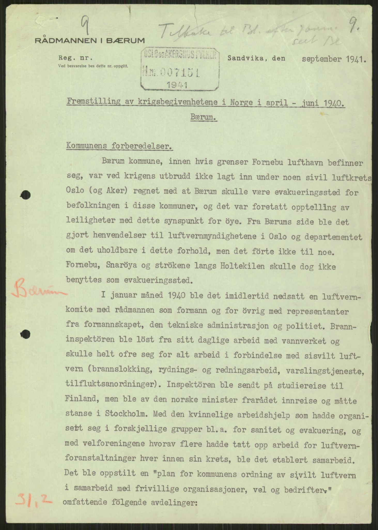 Forsvaret, Forsvarets krigshistoriske avdeling, AV/RA-RAFA-2017/Y/Ya/L0013: II-C-11-31 - Fylkesmenn.  Rapporter om krigsbegivenhetene 1940., 1940, p. 682