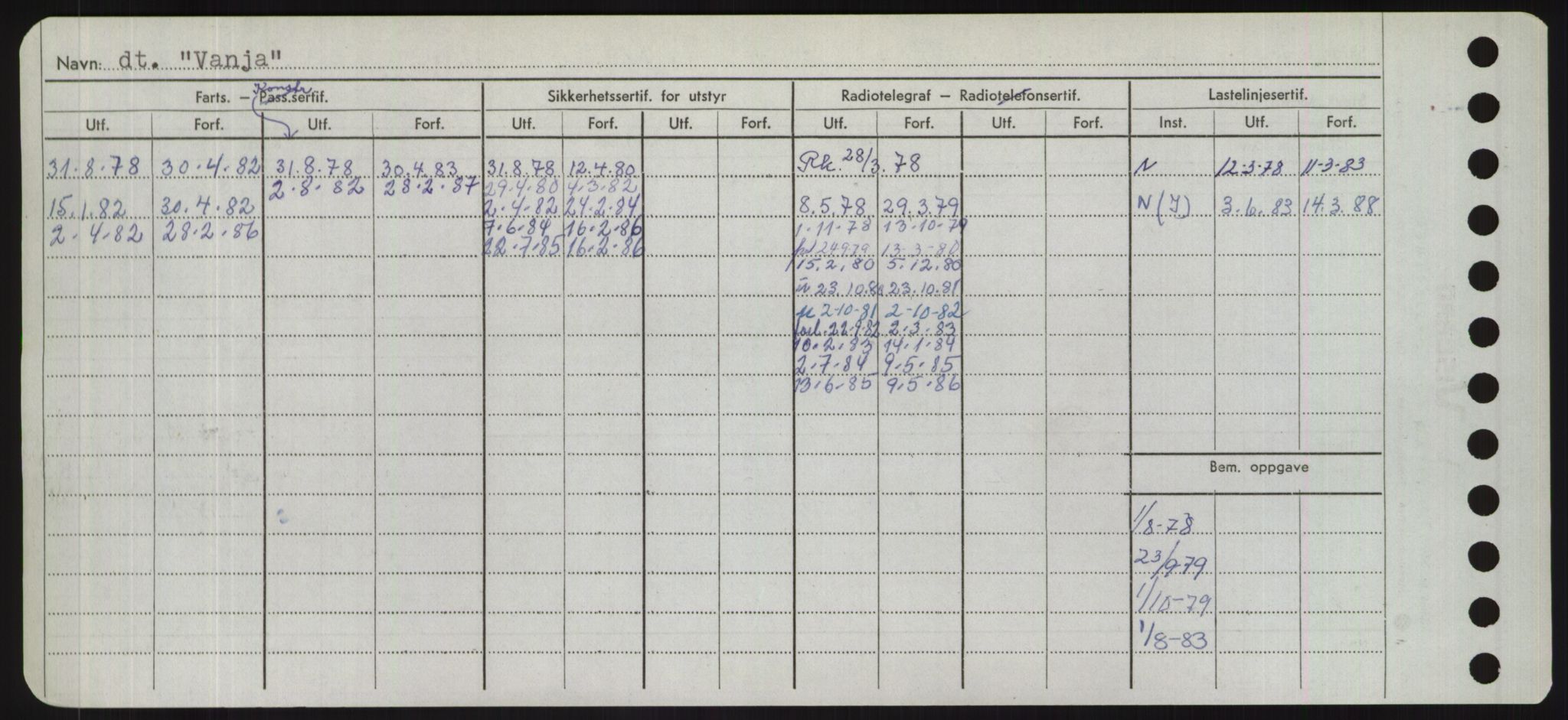 Sjøfartsdirektoratet med forløpere, Skipsmålingen, AV/RA-S-1627/H/Hd/L0040: Fartøy, U-Ve, p. 276