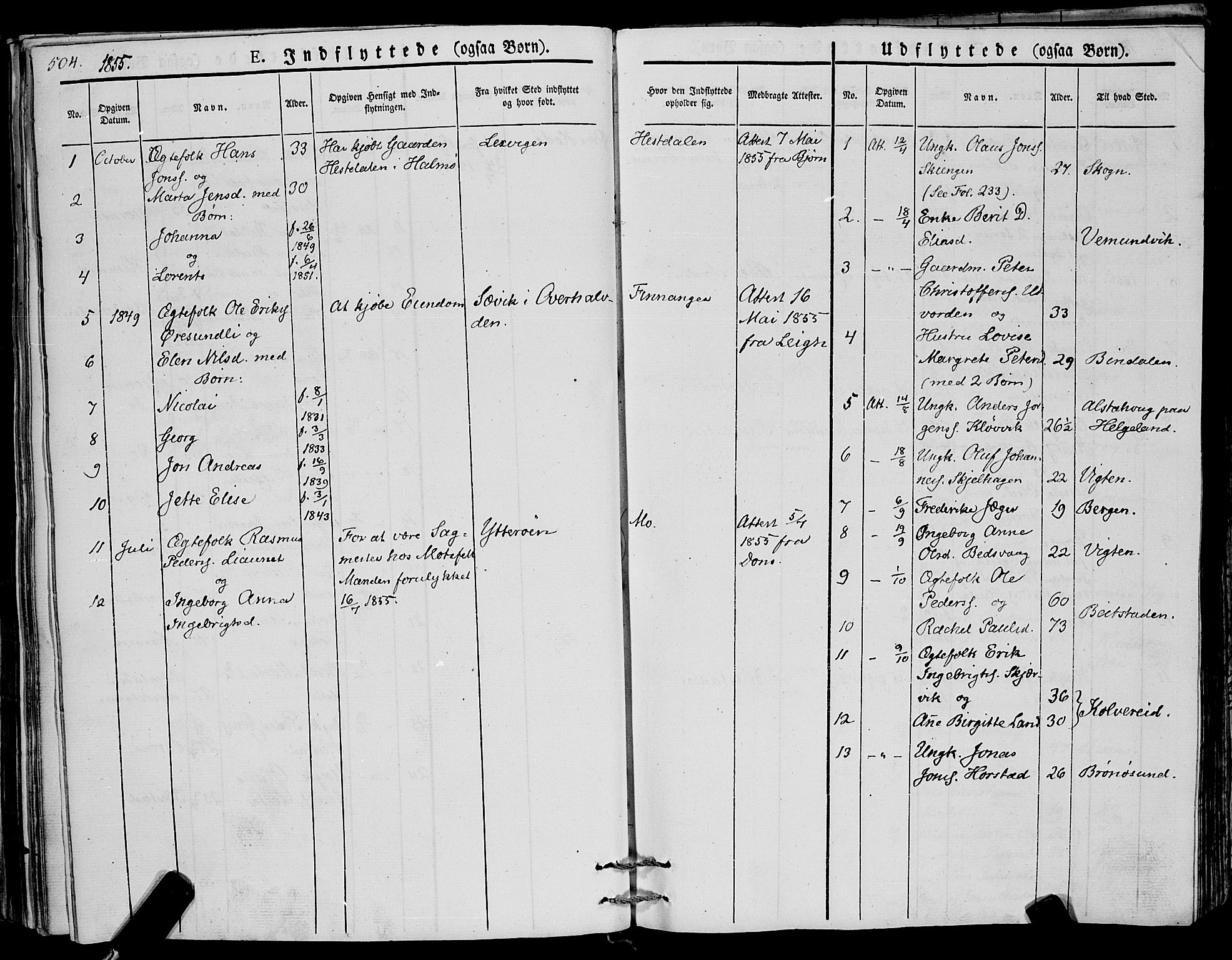 Ministerialprotokoller, klokkerbøker og fødselsregistre - Nord-Trøndelag, SAT/A-1458/773/L0614: Parish register (official) no. 773A05, 1831-1856, p. 504