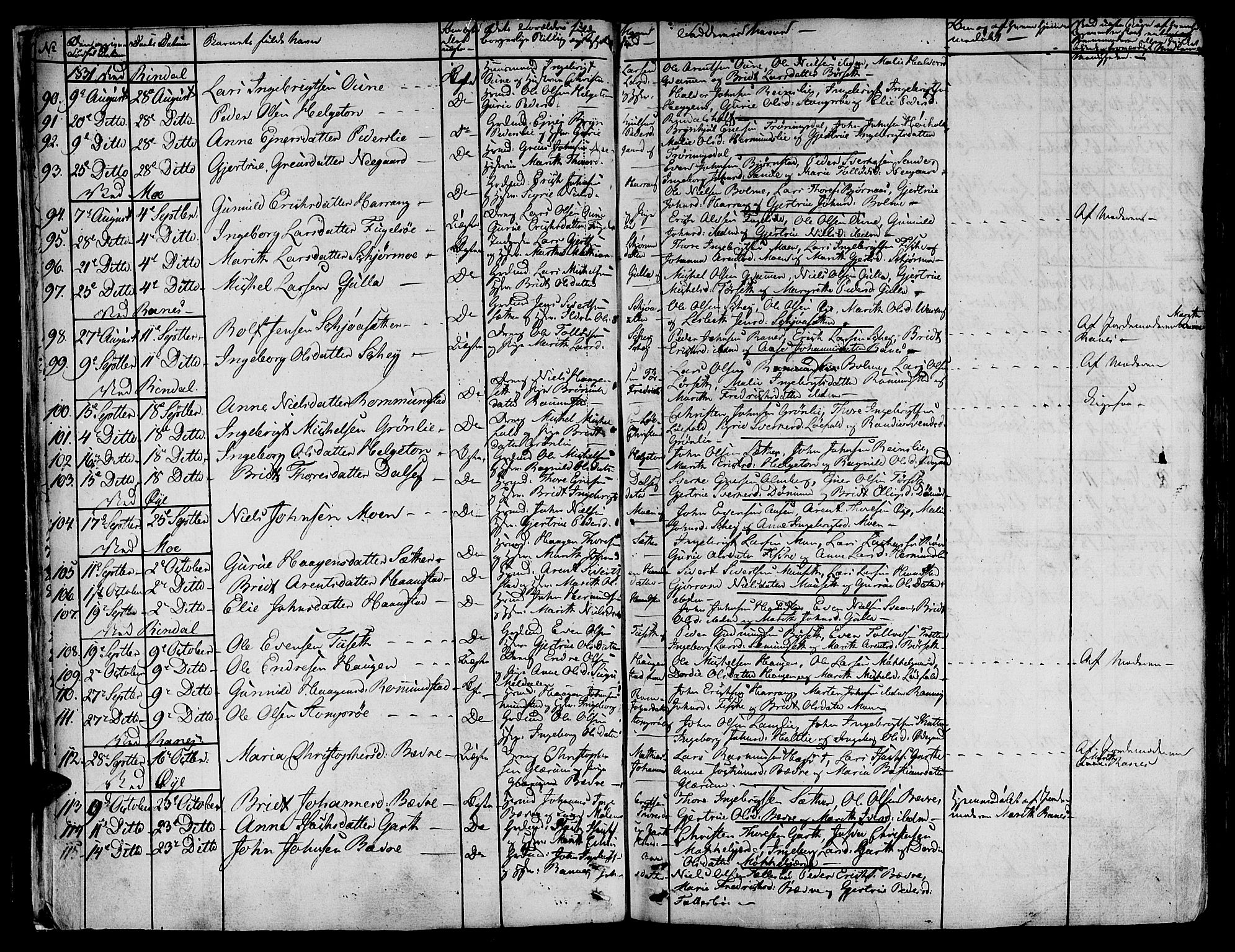 Ministerialprotokoller, klokkerbøker og fødselsregistre - Møre og Romsdal, AV/SAT-A-1454/595/L1042: Parish register (official) no. 595A04, 1829-1843, p. 14