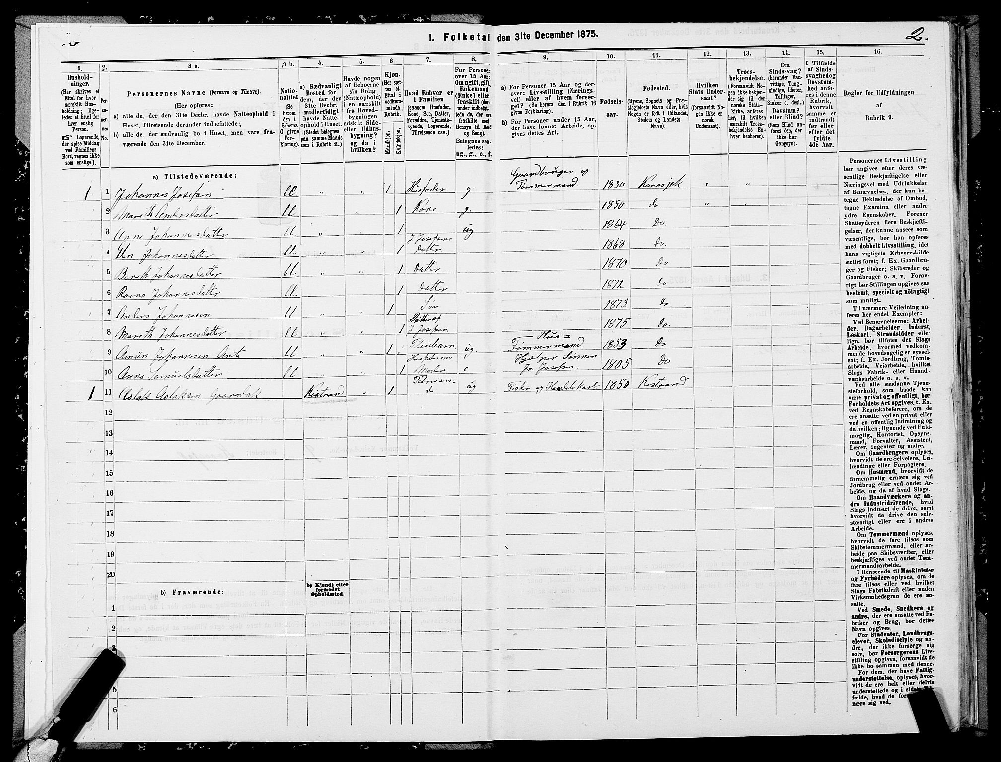 SATØ, 1875 census for 2021P Karasjok, 1875, p. 1002