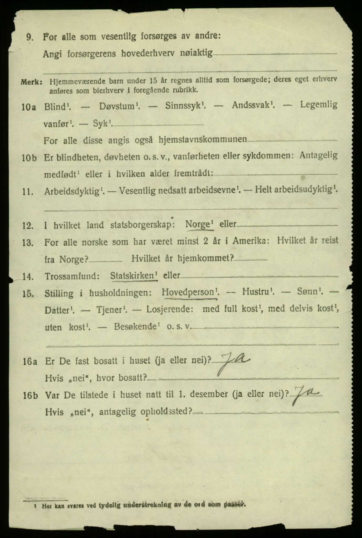 SAB, 1920 census for Austrheim, 1920, p. 3471