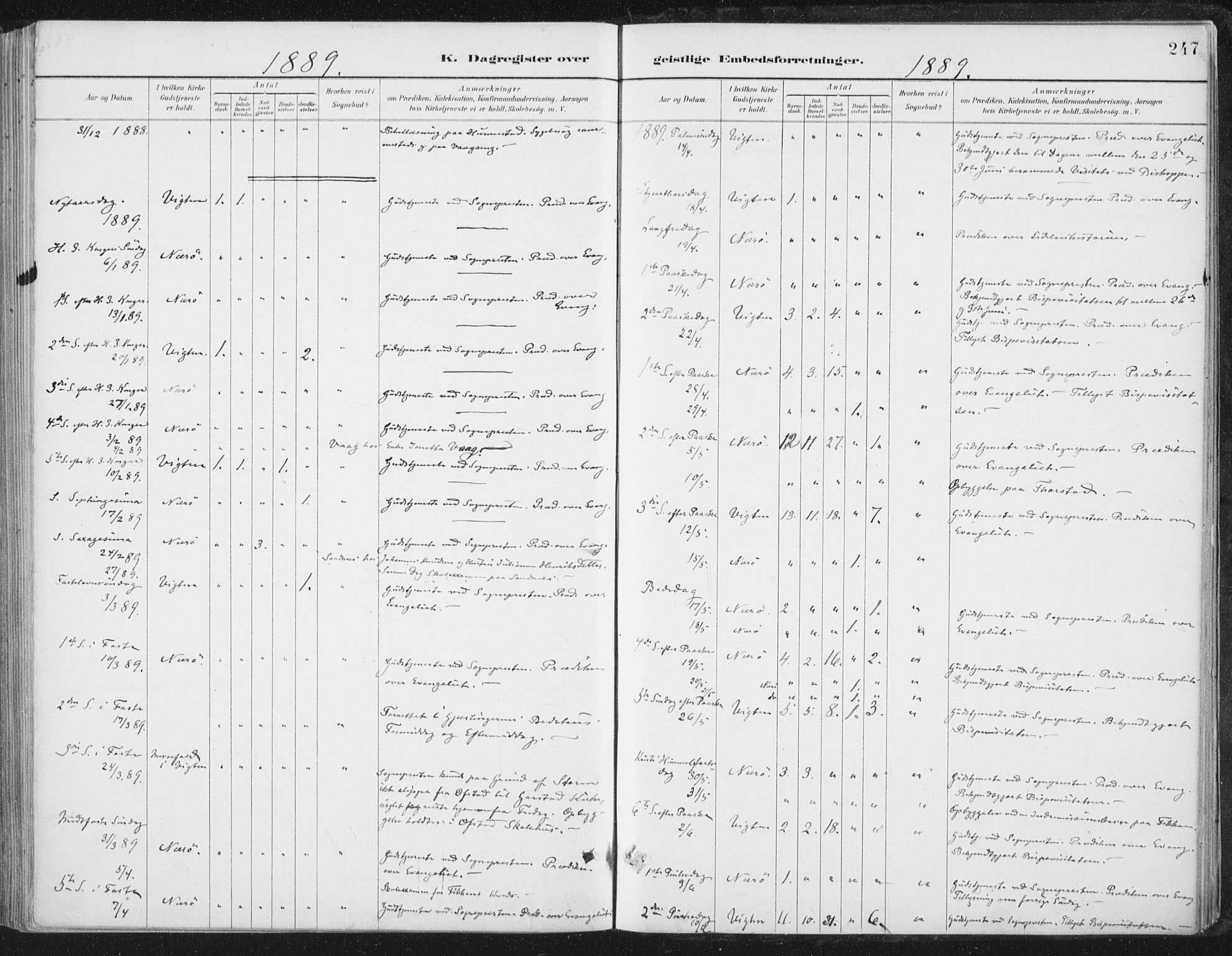 Ministerialprotokoller, klokkerbøker og fødselsregistre - Nord-Trøndelag, SAT/A-1458/784/L0673: Parish register (official) no. 784A08, 1888-1899, p. 247