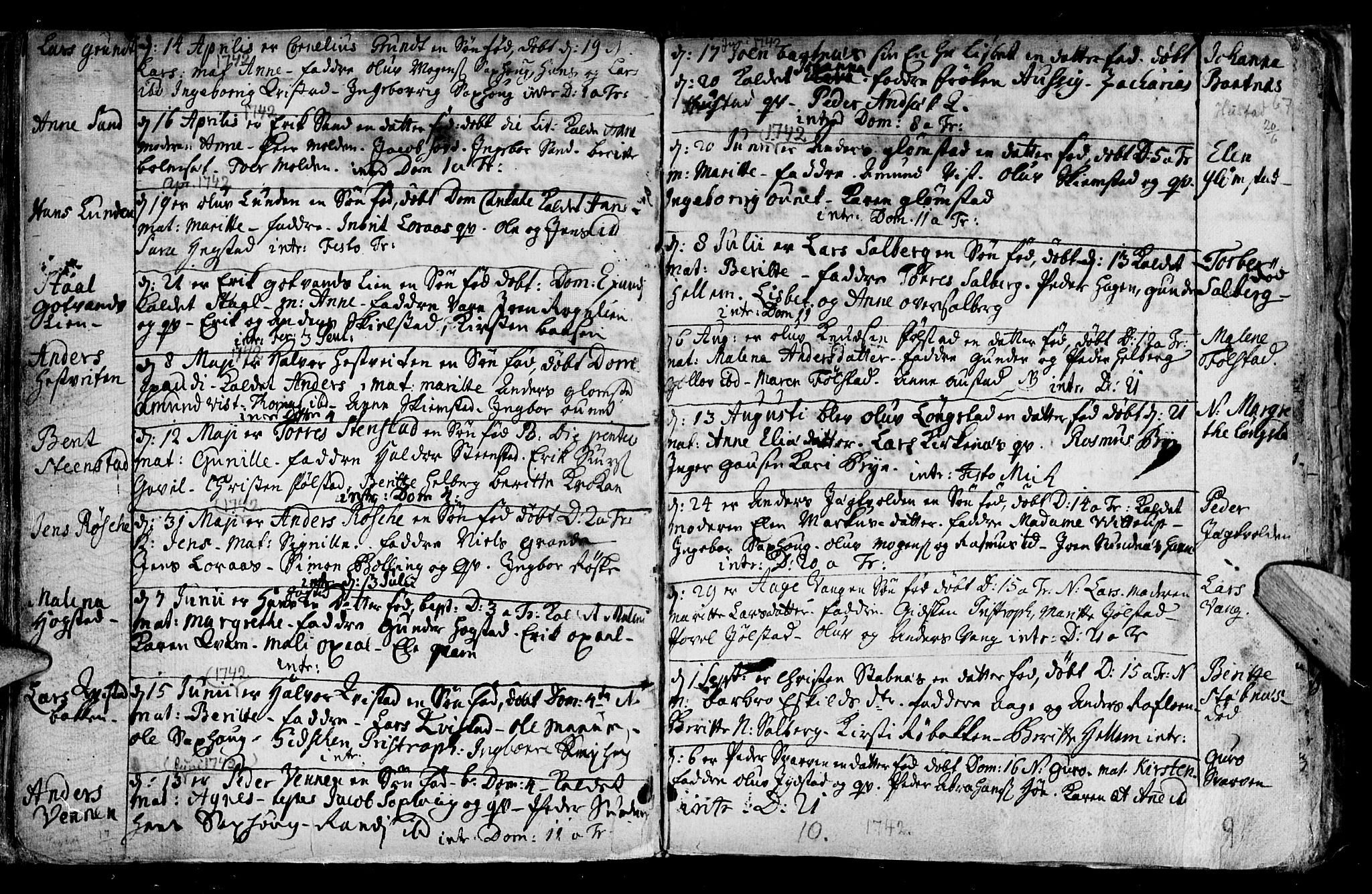 Ministerialprotokoller, klokkerbøker og fødselsregistre - Nord-Trøndelag, SAT/A-1458/730/L0272: Parish register (official) no. 730A01, 1733-1764, p. 67