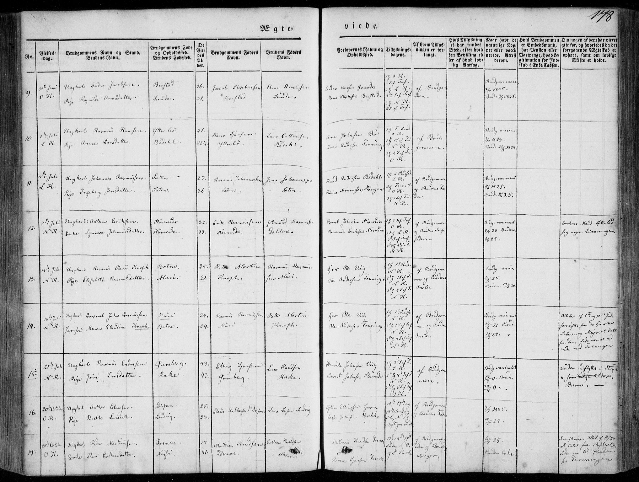 Stryn Sokneprestembete, AV/SAB-A-82501: Parish register (official) no. A 2, 1844-1861, p. 178