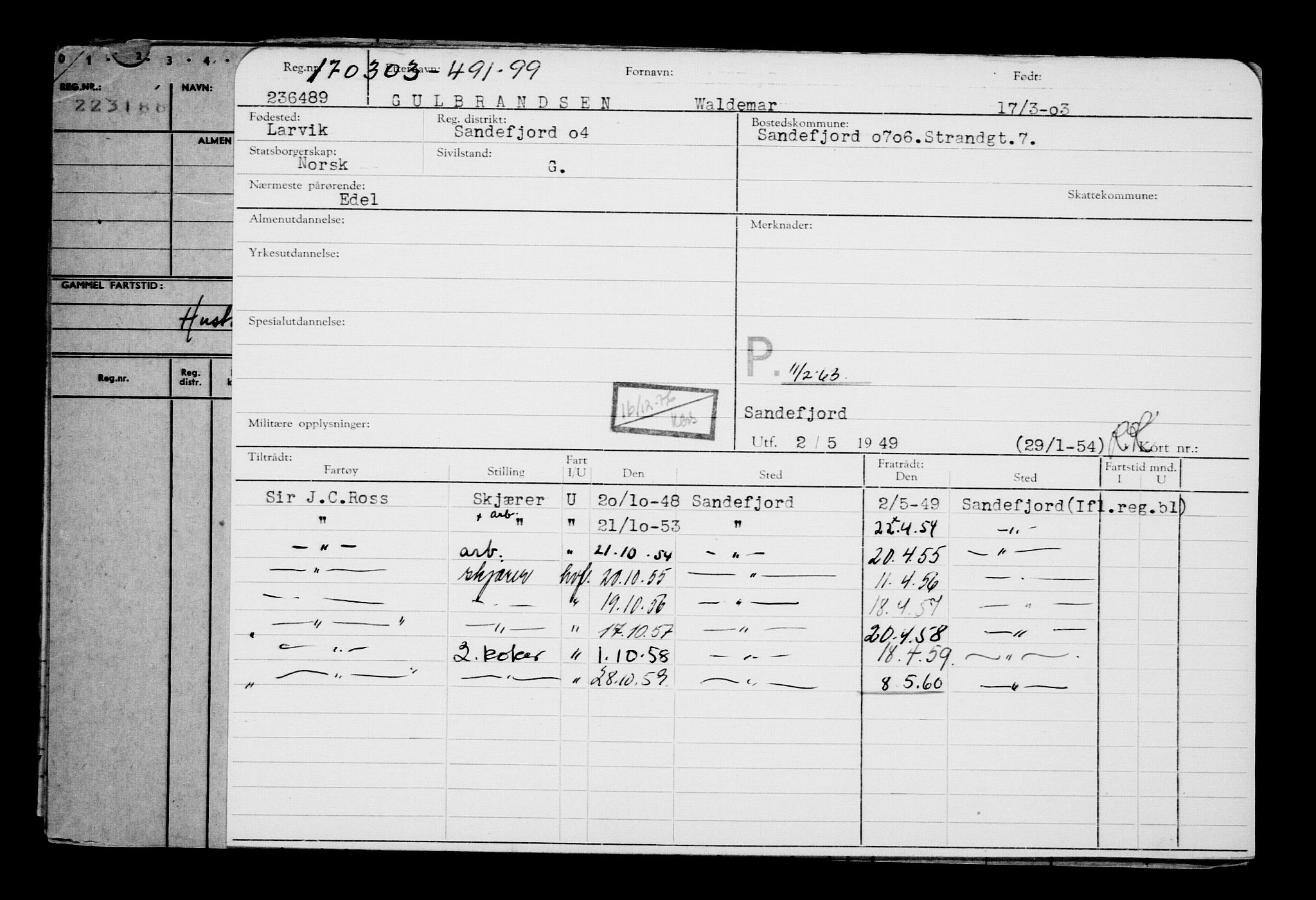 Direktoratet for sjømenn, AV/RA-S-3545/G/Gb/L0048: Hovedkort, 1903, p. 398