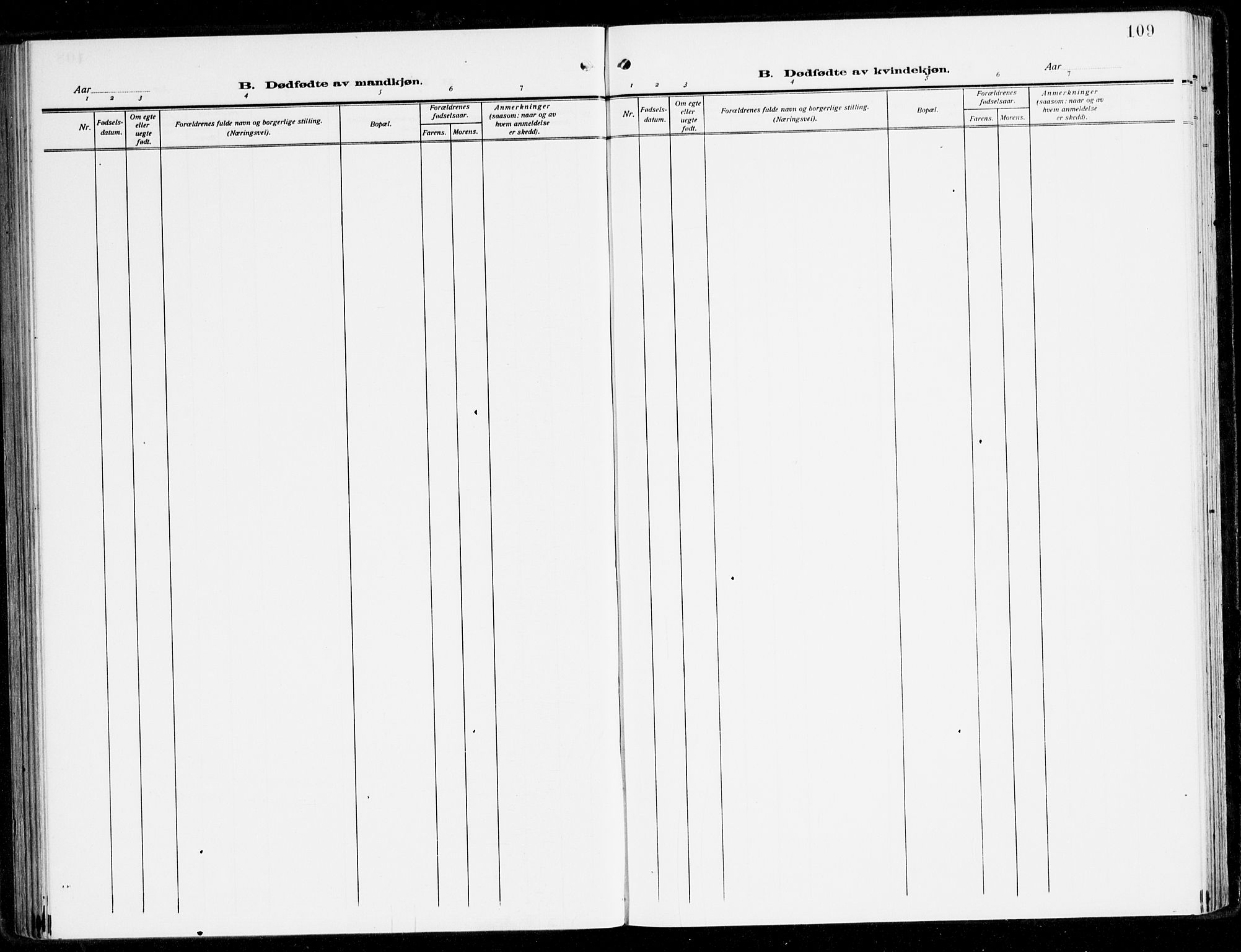 Fana Sokneprestembete, AV/SAB-A-75101/H/Haa/Haai/L0004: Parish register (official) no. I 4, 1912-1933, p. 109