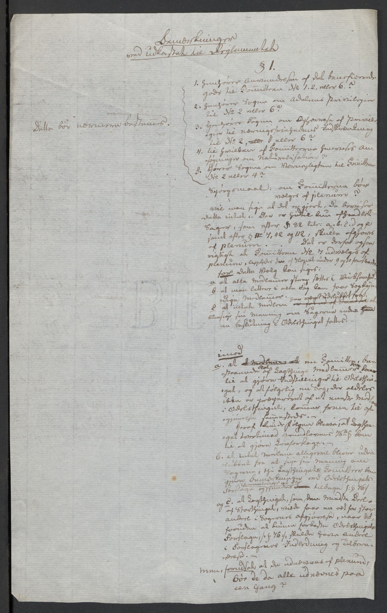Christie, Wilhelm Frimann Koren, RA/PA-0014/F/L0005: Christies dokumenter fra Stortinget, 1815-1816, p. 107