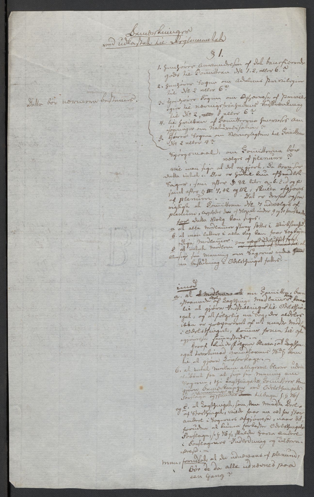Christie, Wilhelm Frimann Koren, AV/RA-PA-0014/F/L0005: Christies dokumenter fra Stortinget, 1815-1816, p. 107