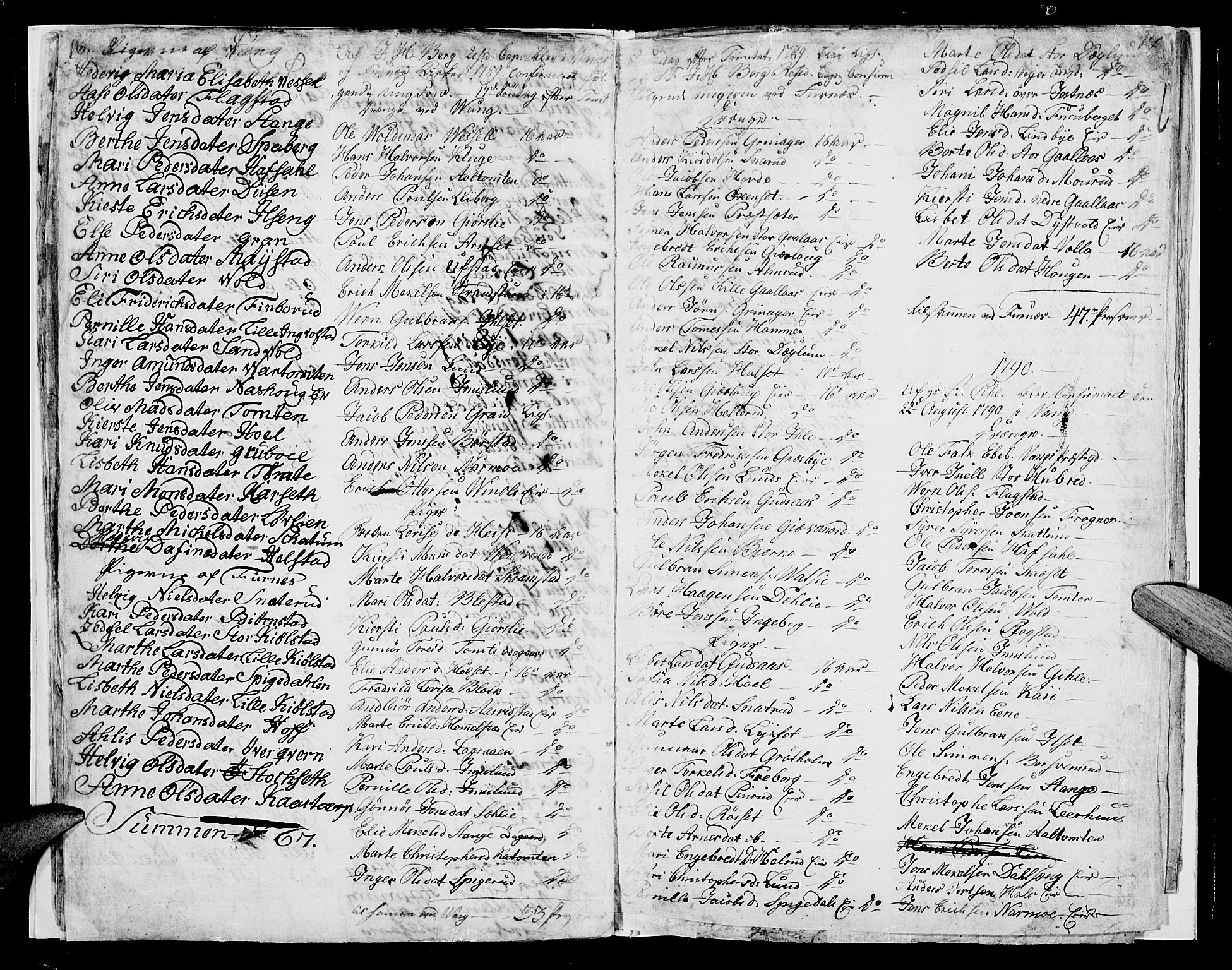 Vang prestekontor, Hedmark, SAH/PREST-008/H/Ha/Haa/L0004: Parish register (official) no. 4, 1776-1806, p. 16-17