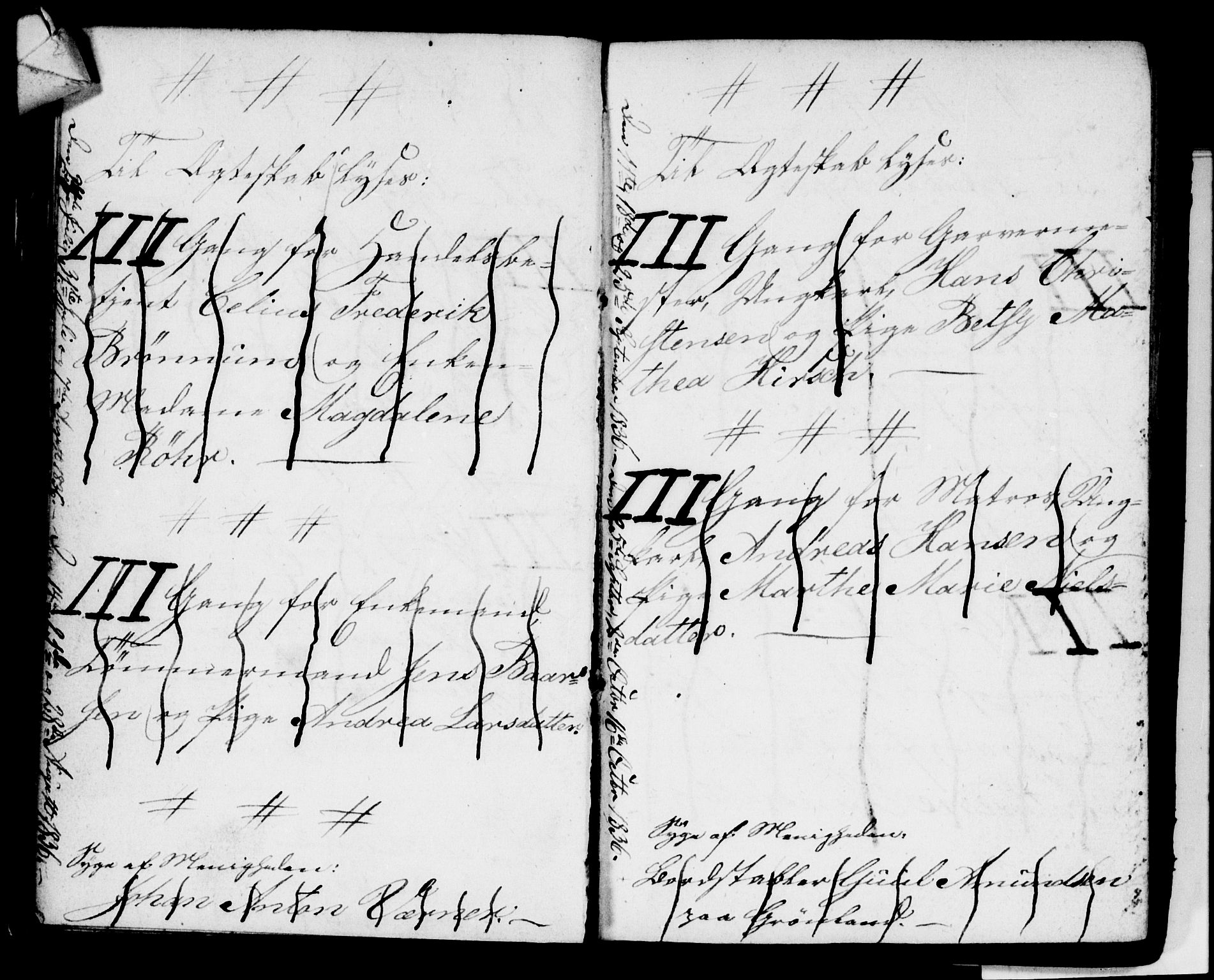 Strømsø kirkebøker, AV/SAKO-A-246/H/Ha/L0001: Banns register no. 1, 1836-1850