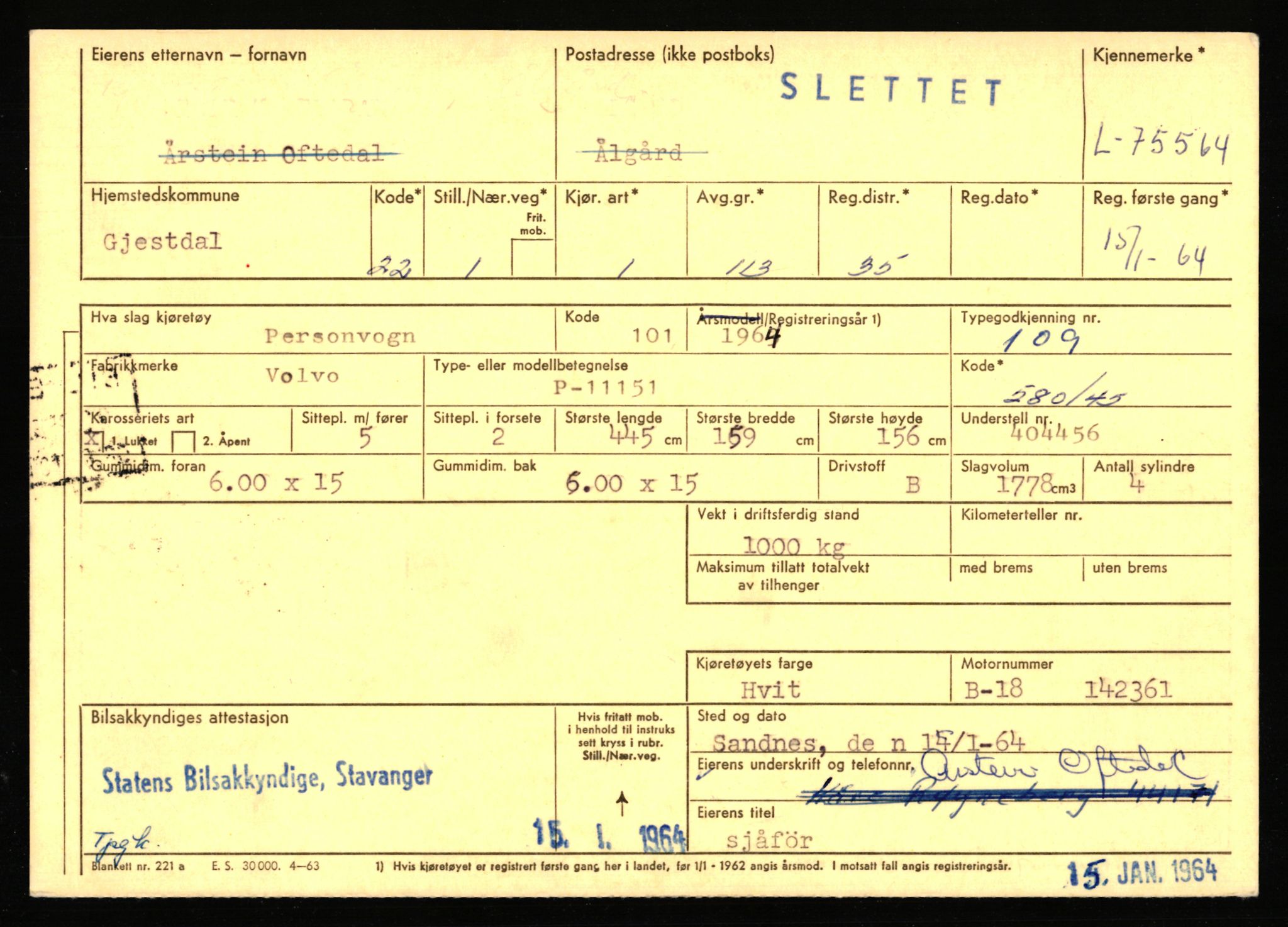 Stavanger trafikkstasjon, AV/SAST-A-101942/0/F/L0068: L-75000 - L-76799, 1930-1971, p. 757