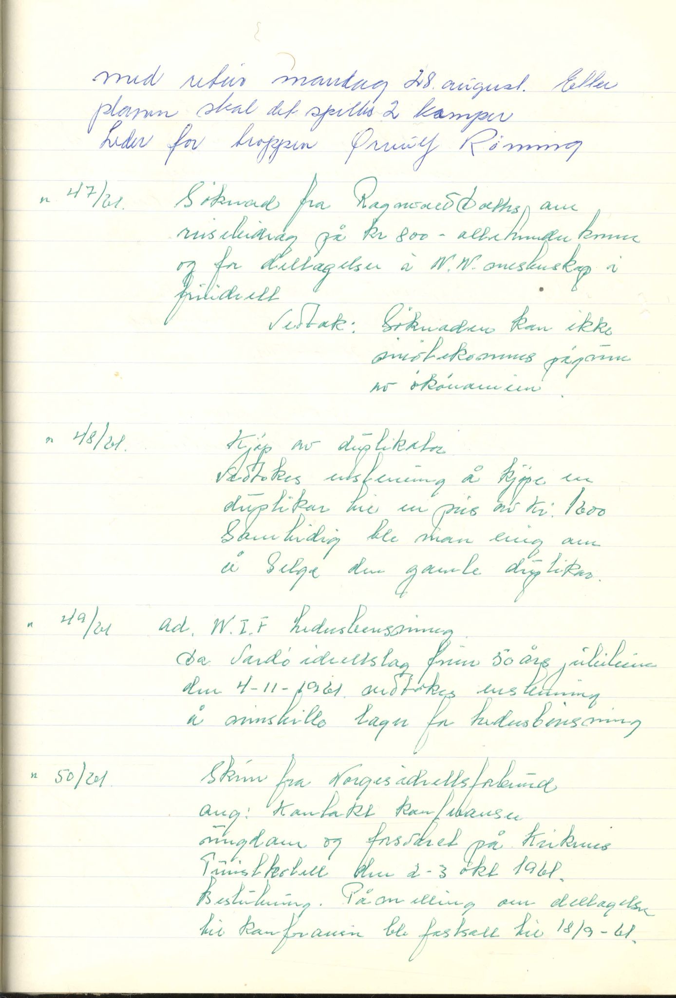 Aust-Finnmark Idrettskrets , FMFB/A-1041/A/L0005: Møteprotokoll for styre, ting og arbeidsutvalg, 1958-1963, p. 140