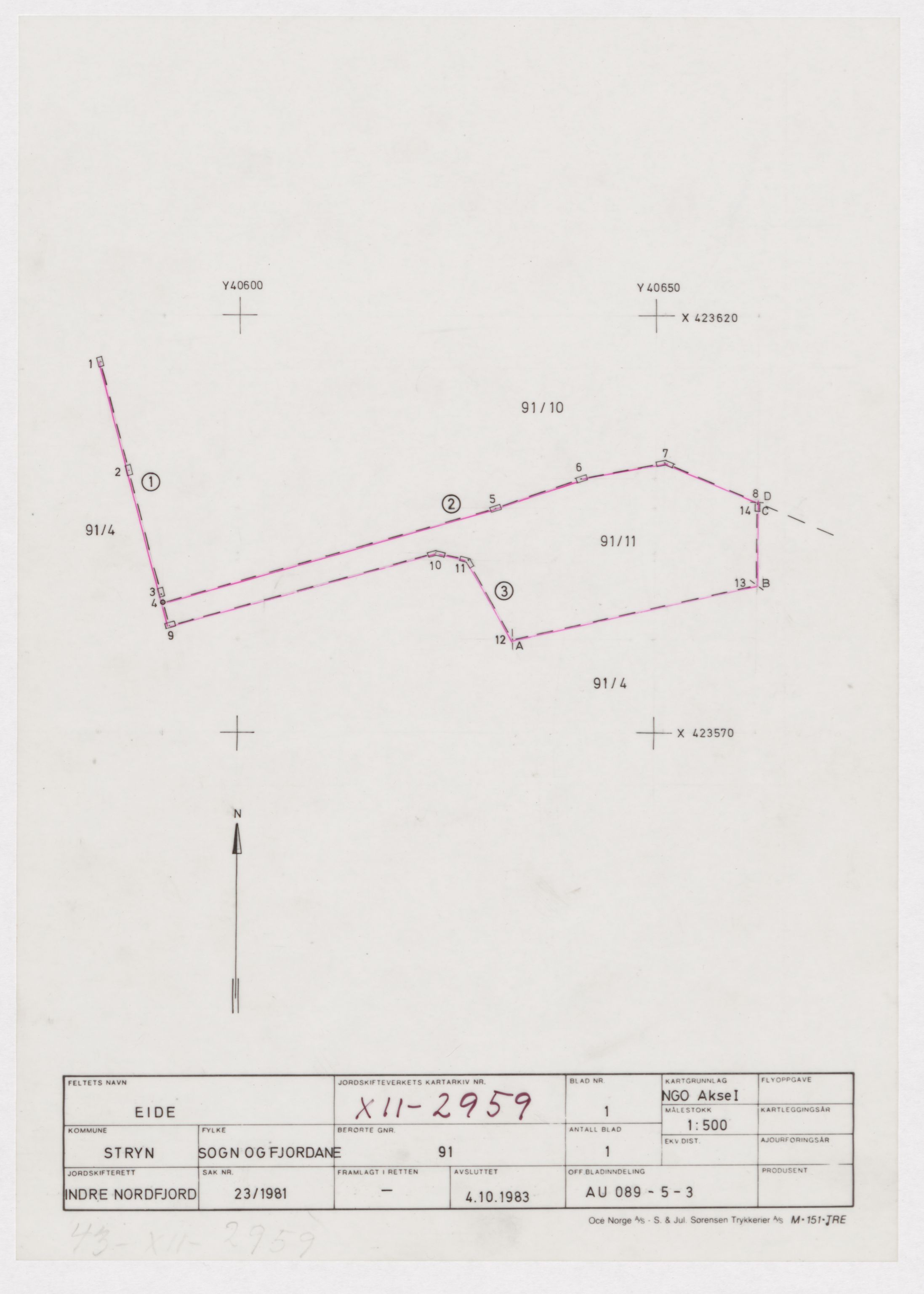 Jordskifteverkets kartarkiv, RA/S-3929/T, 1859-1988, p. 3636