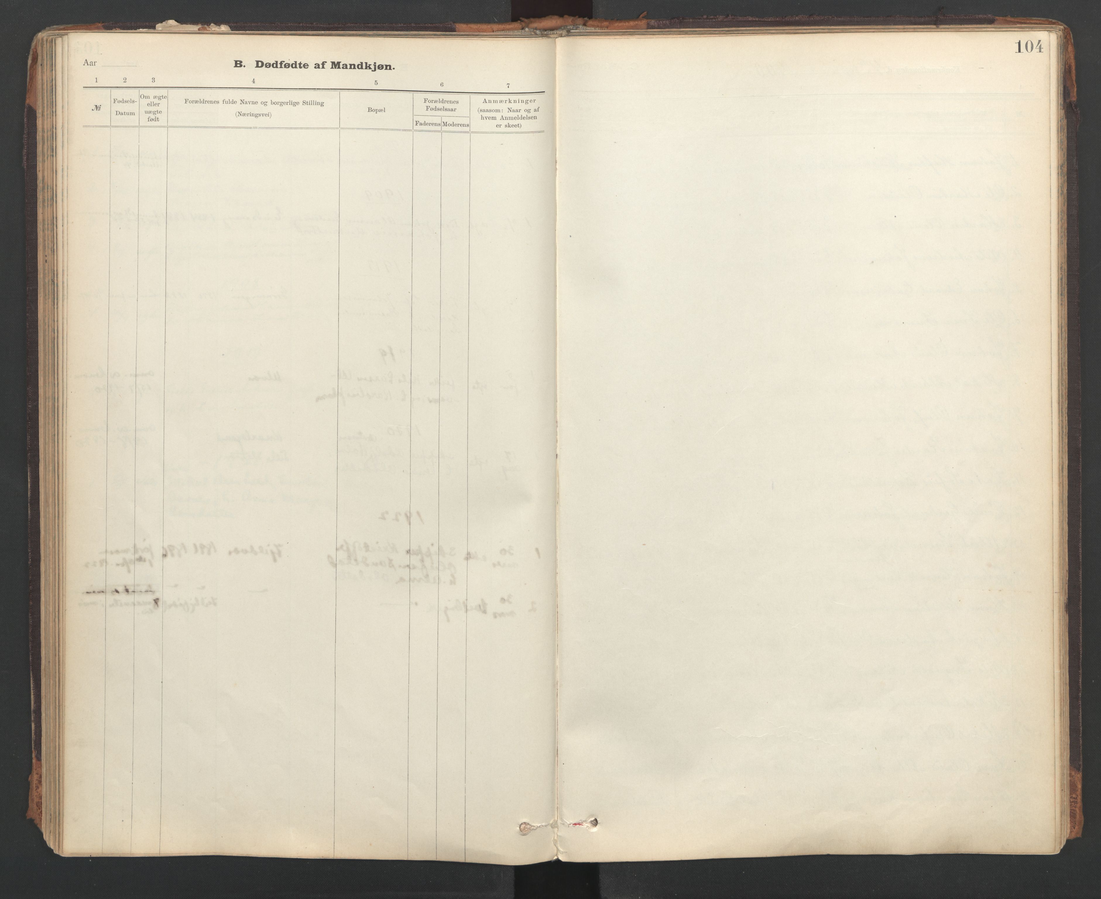 Ministerialprotokoller, klokkerbøker og fødselsregistre - Sør-Trøndelag, SAT/A-1456/637/L0559: Parish register (official) no. 637A02, 1899-1923, p. 104