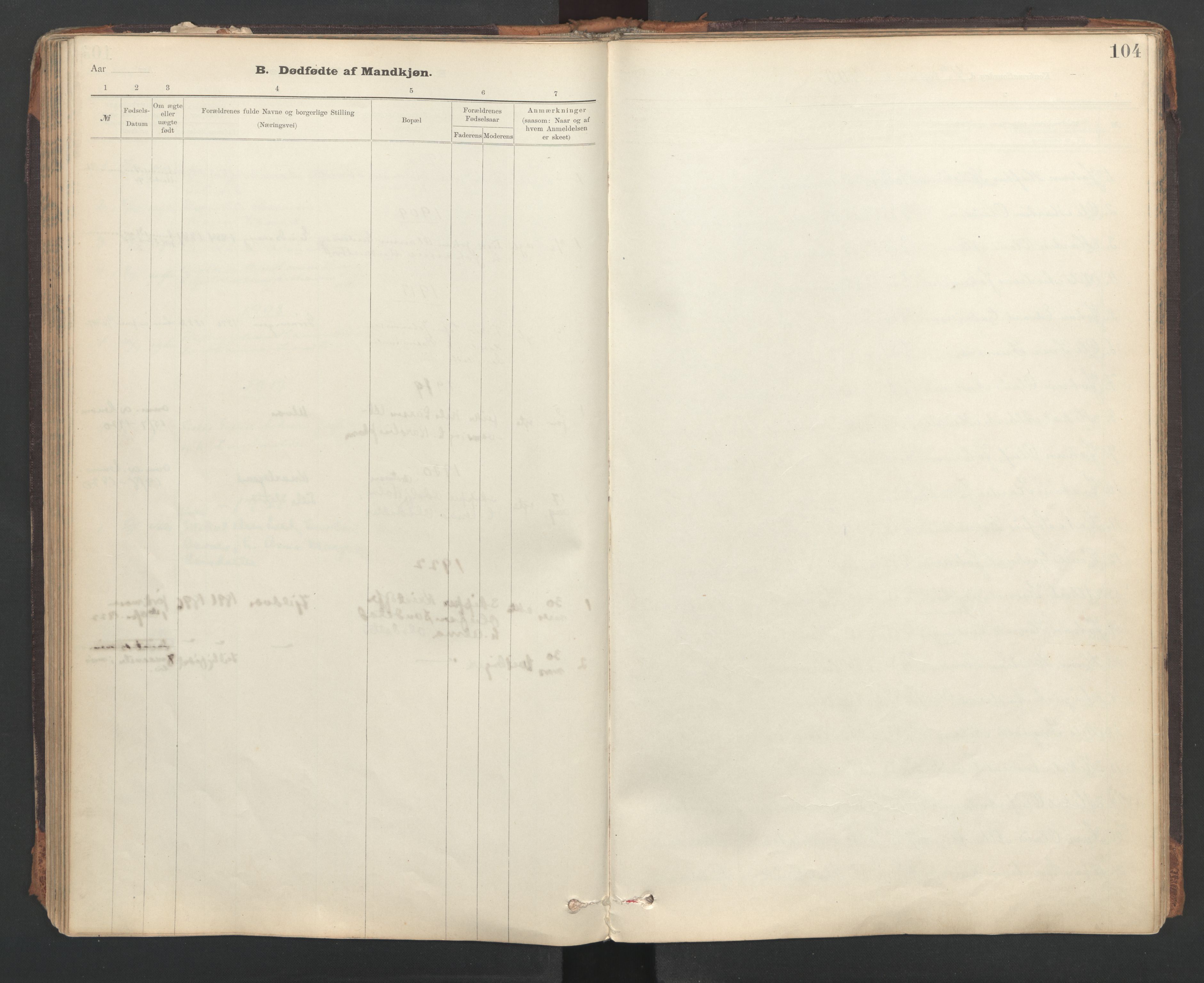 Ministerialprotokoller, klokkerbøker og fødselsregistre - Sør-Trøndelag, AV/SAT-A-1456/637/L0559: Parish register (official) no. 637A02, 1899-1923, p. 104