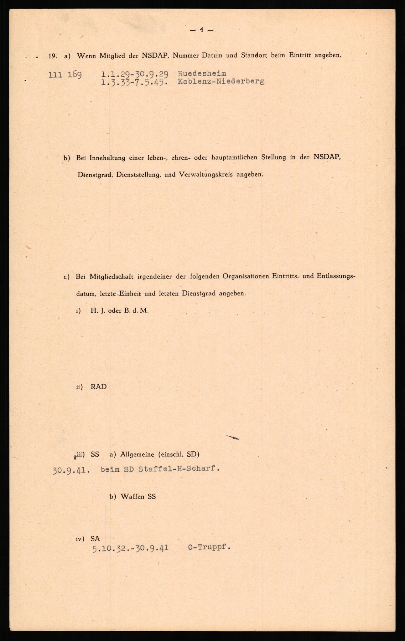 Forsvaret, Forsvarets overkommando II, AV/RA-RAFA-3915/D/Db/L0026: CI Questionaires. Tyske okkupasjonsstyrker i Norge. Tyskere., 1945-1946, p. 318