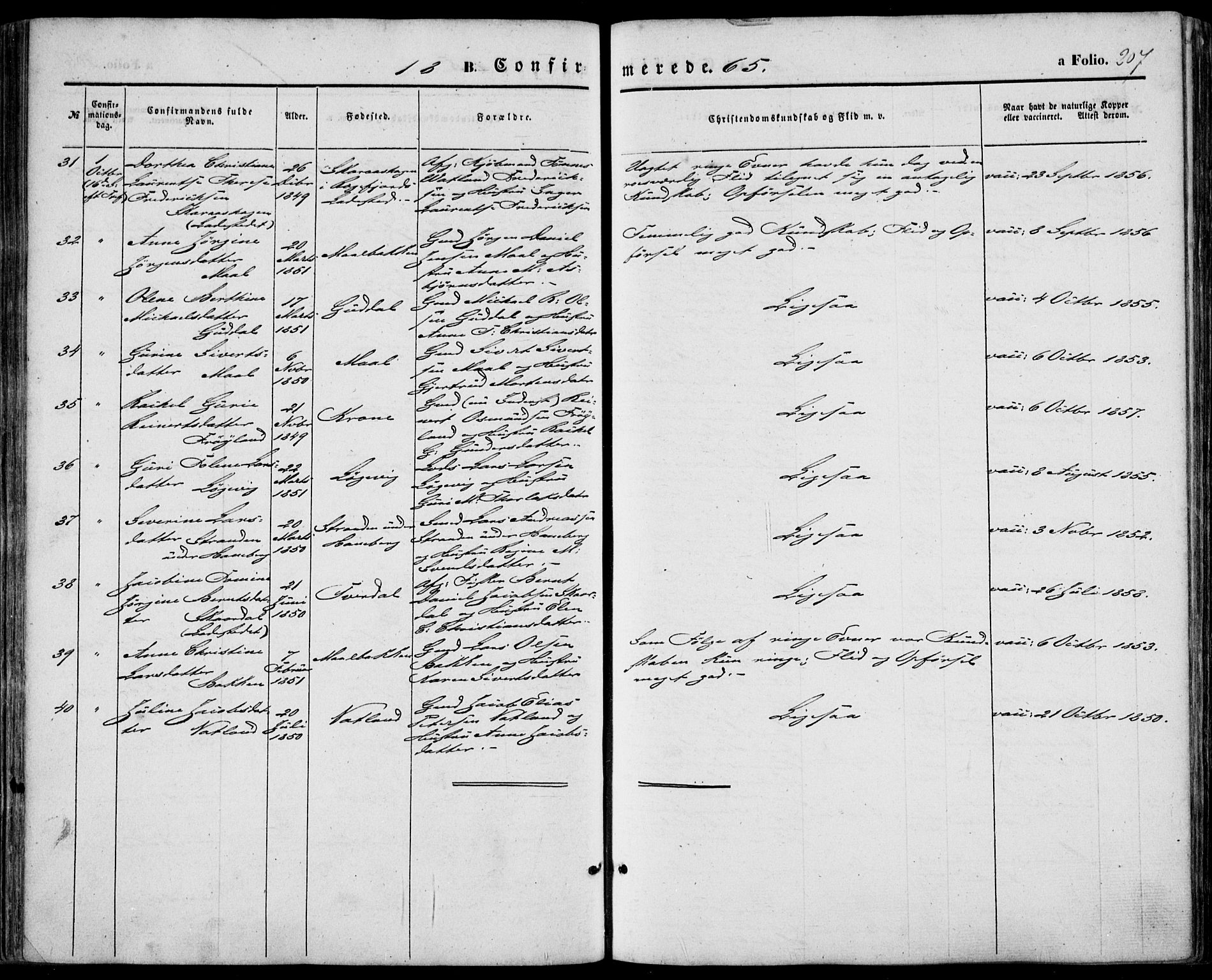 Sokndal sokneprestkontor, AV/SAST-A-101808: Parish register (official) no. A 9, 1857-1874, p. 207