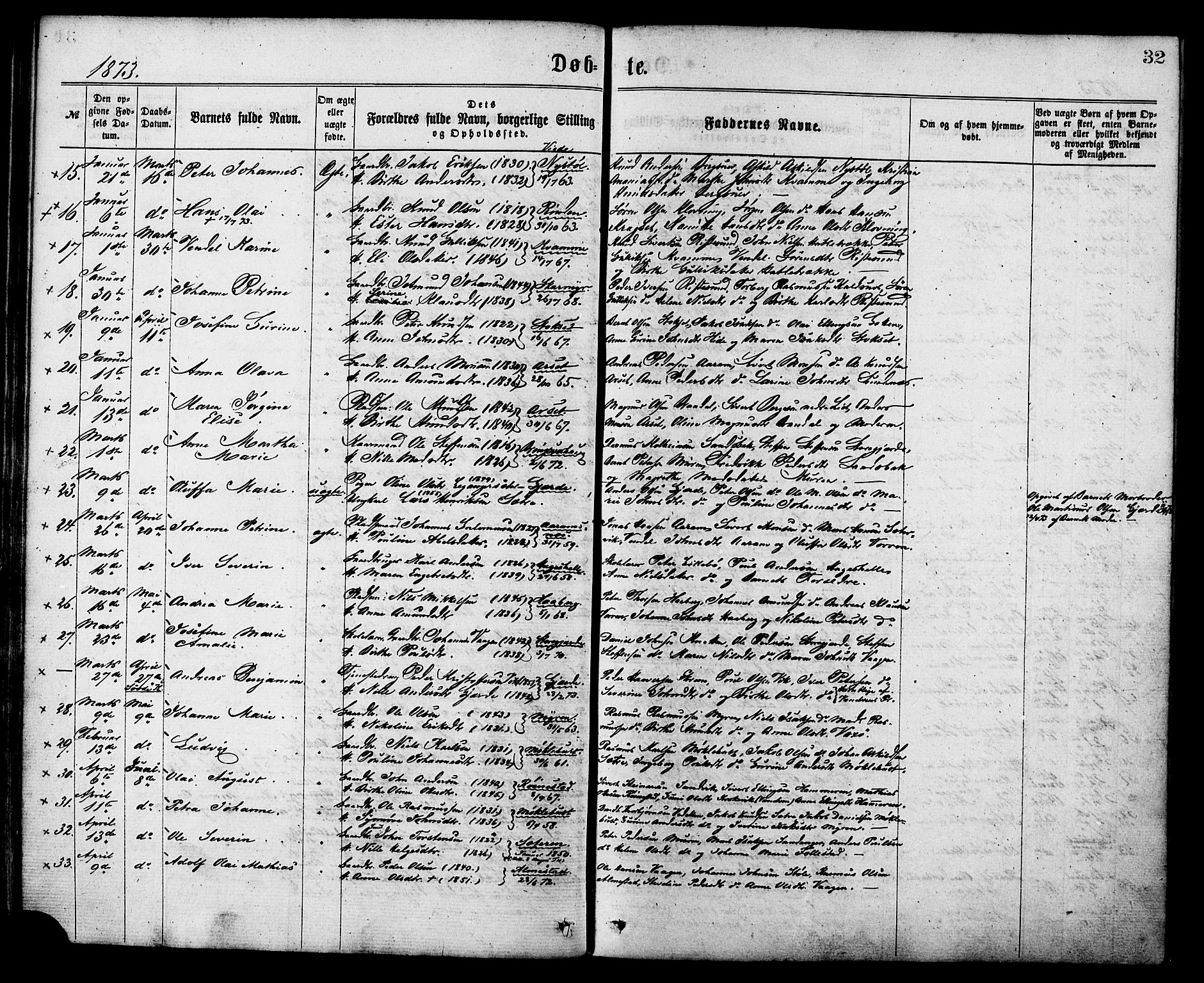 Ministerialprotokoller, klokkerbøker og fødselsregistre - Møre og Romsdal, AV/SAT-A-1454/503/L0035: Parish register (official) no. 503A03, 1865-1884, p. 32