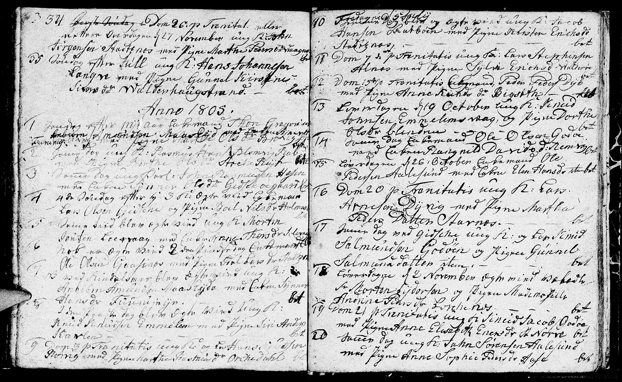 Ministerialprotokoller, klokkerbøker og fødselsregistre - Møre og Romsdal, AV/SAT-A-1454/528/L0422: Parish register (copy) no. 528C03, 1801-1825