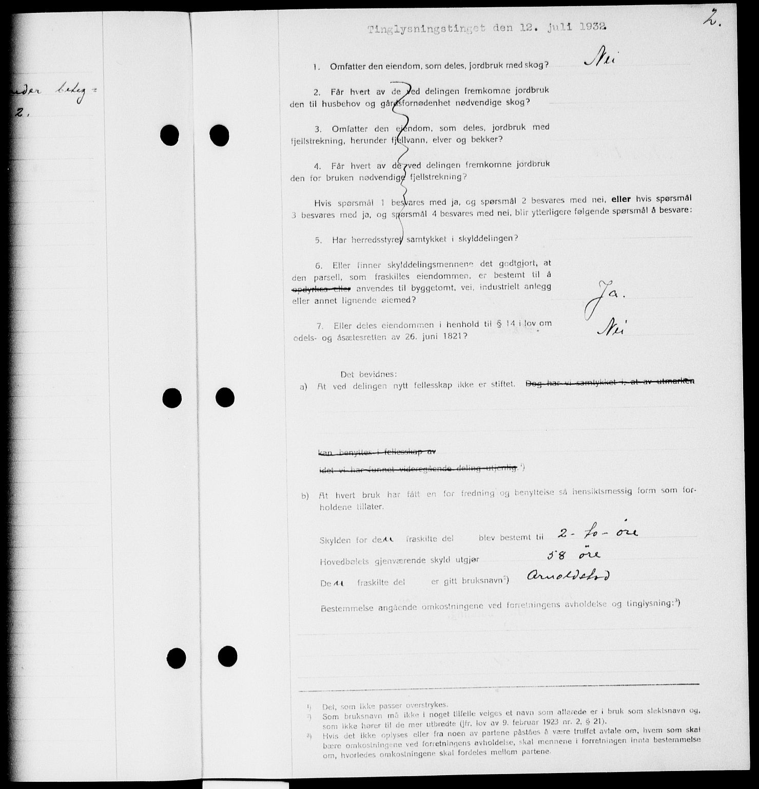 Onsøy sorenskriveri, SAO/A-10474/G/Ga/Gaa/L0069: Mortgage book no. I 69, 1932-1932, p. 2