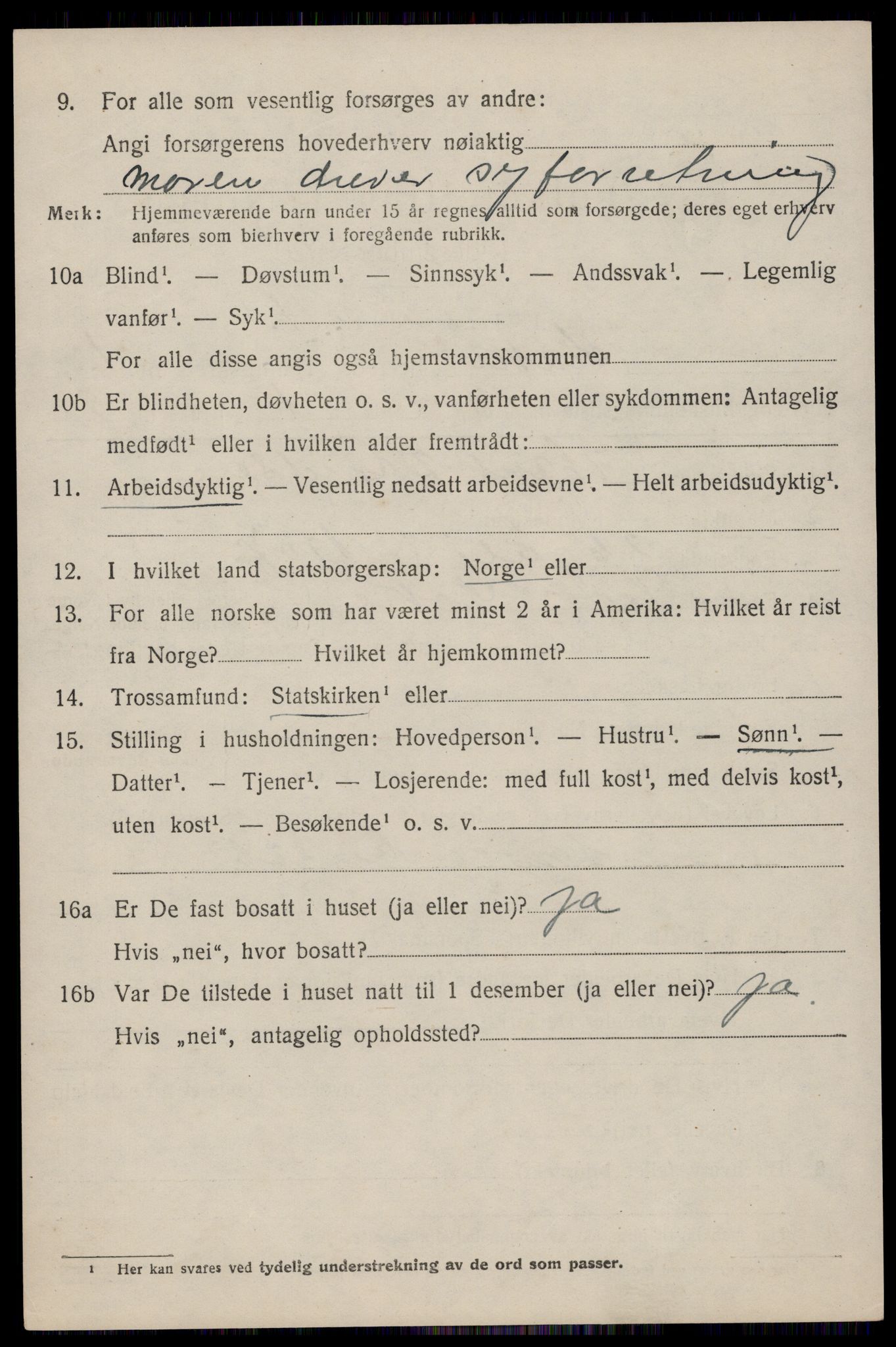 SAST, 1920 census for Åkra, 1920, p. 1293