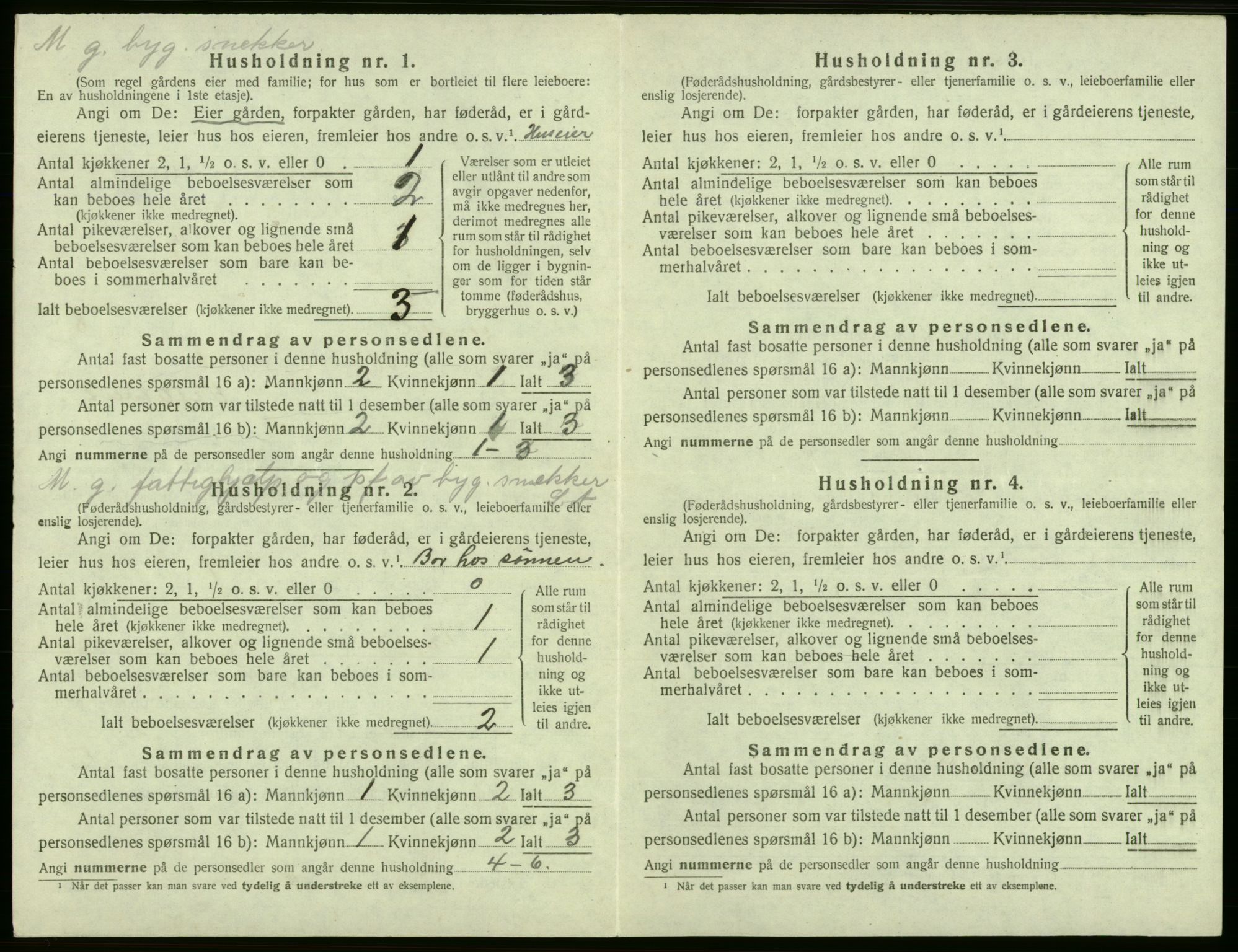 SAB, 1920 census for Jondal, 1920, p. 693