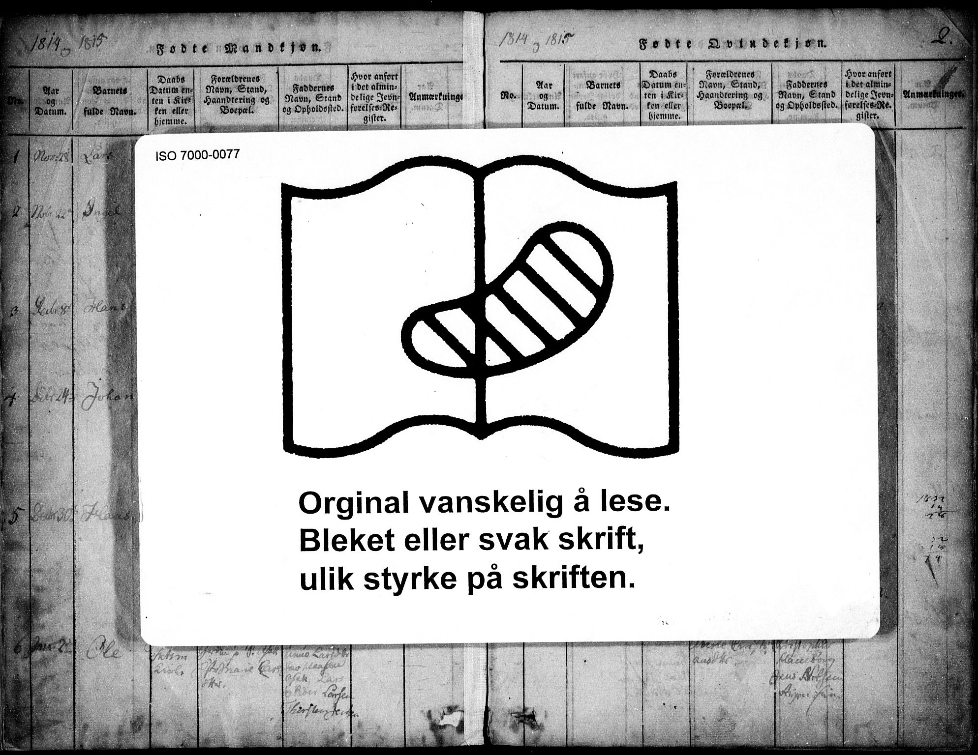 Skedsmo prestekontor Kirkebøker, AV/SAO-A-10033a/F/Fa/L0008: Parish register (official) no. I 8, 1815-1829, p. 2