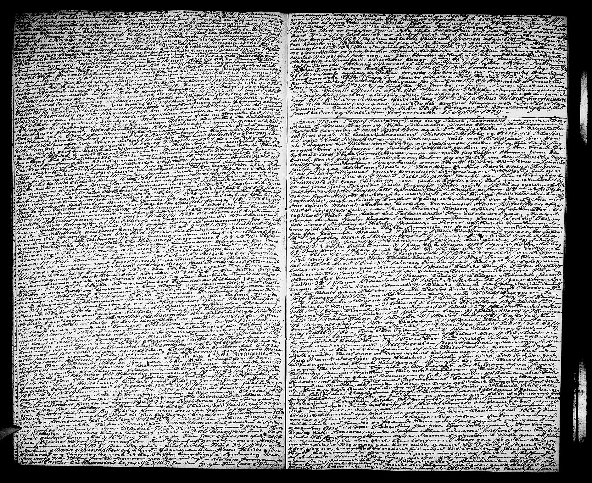Eiker, Modum og Sigdal sorenskriveri, SAKO/A-123/H/Hb/Hba/L0016a: Skifteprotokoll, 1777-1782, p. 146b-147a