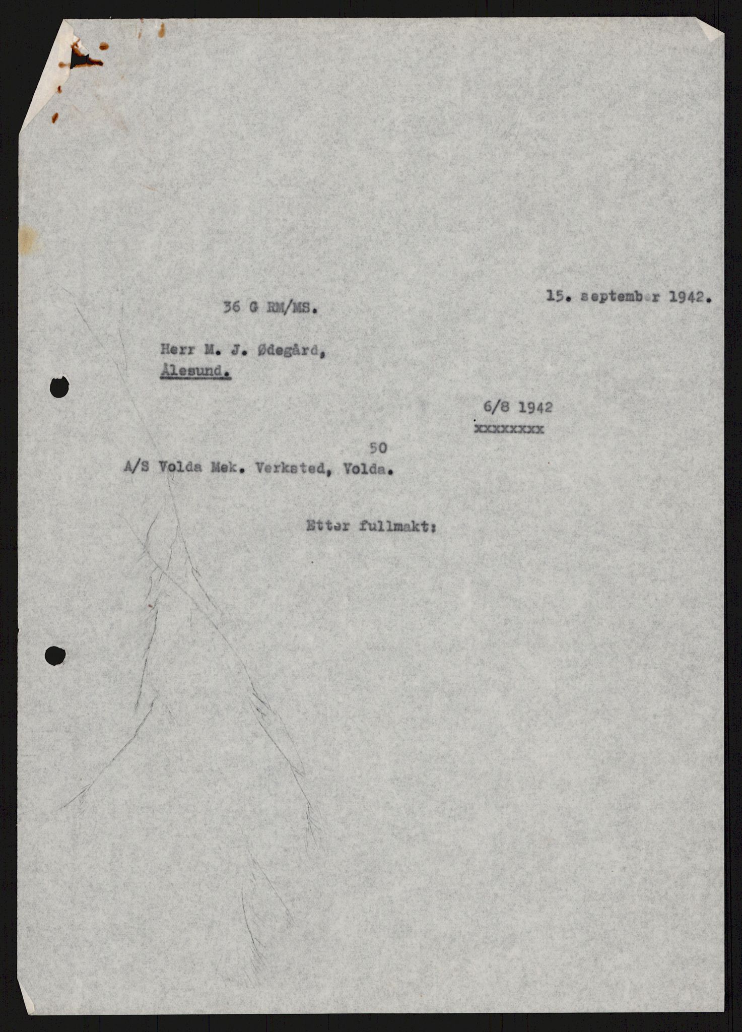 Direktoratet for industriforsyning, Sekretariatet, AV/RA-S-4153/D/Df/L0055: 9. Metallkontoret, 1940-1945, p. 193