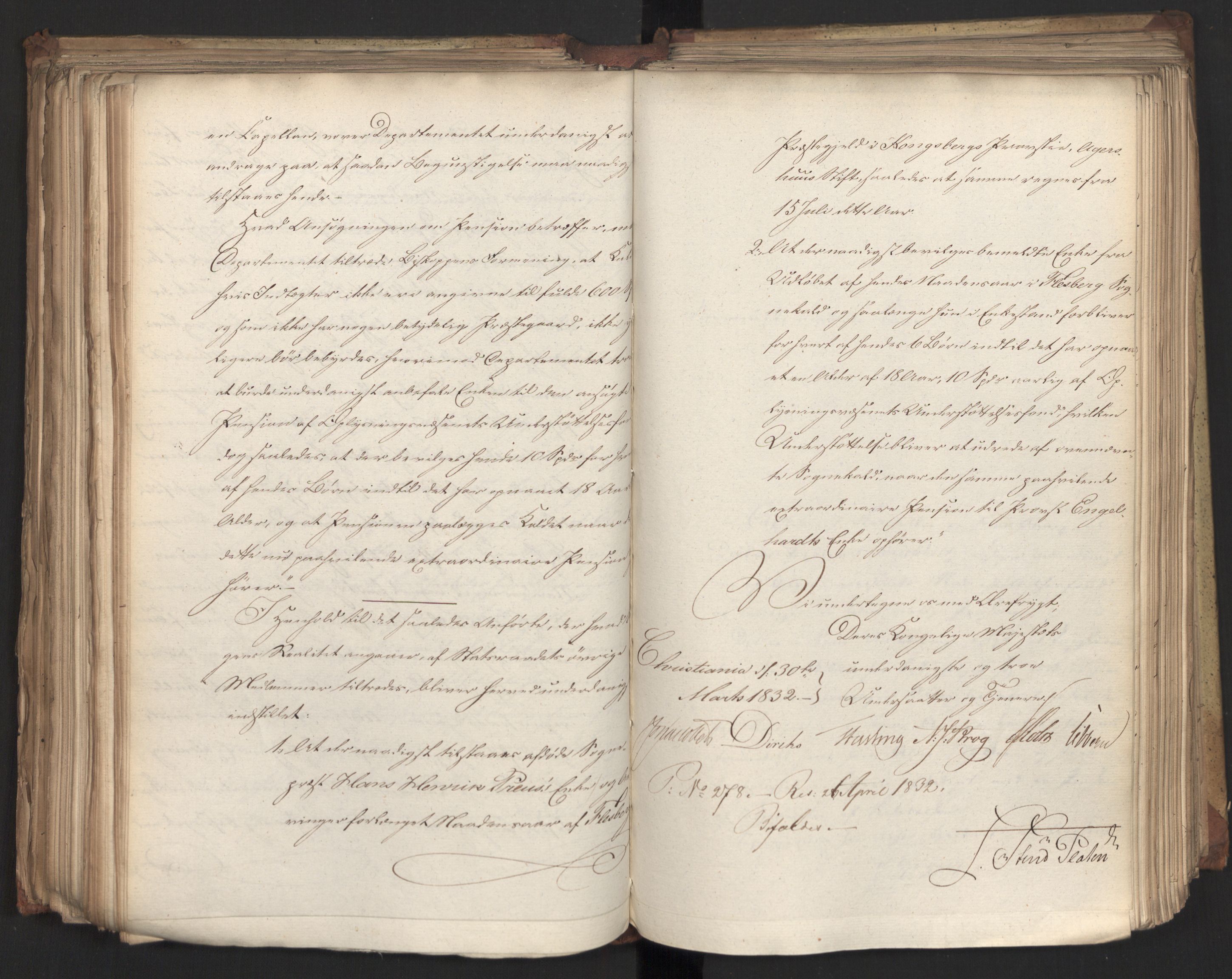 Statsrådsavdelingen i Stockholm, RA/S-1003/D/Da/L0077: Regjeringsinnstillinger nr. 2100-2259, 1832, p. 257