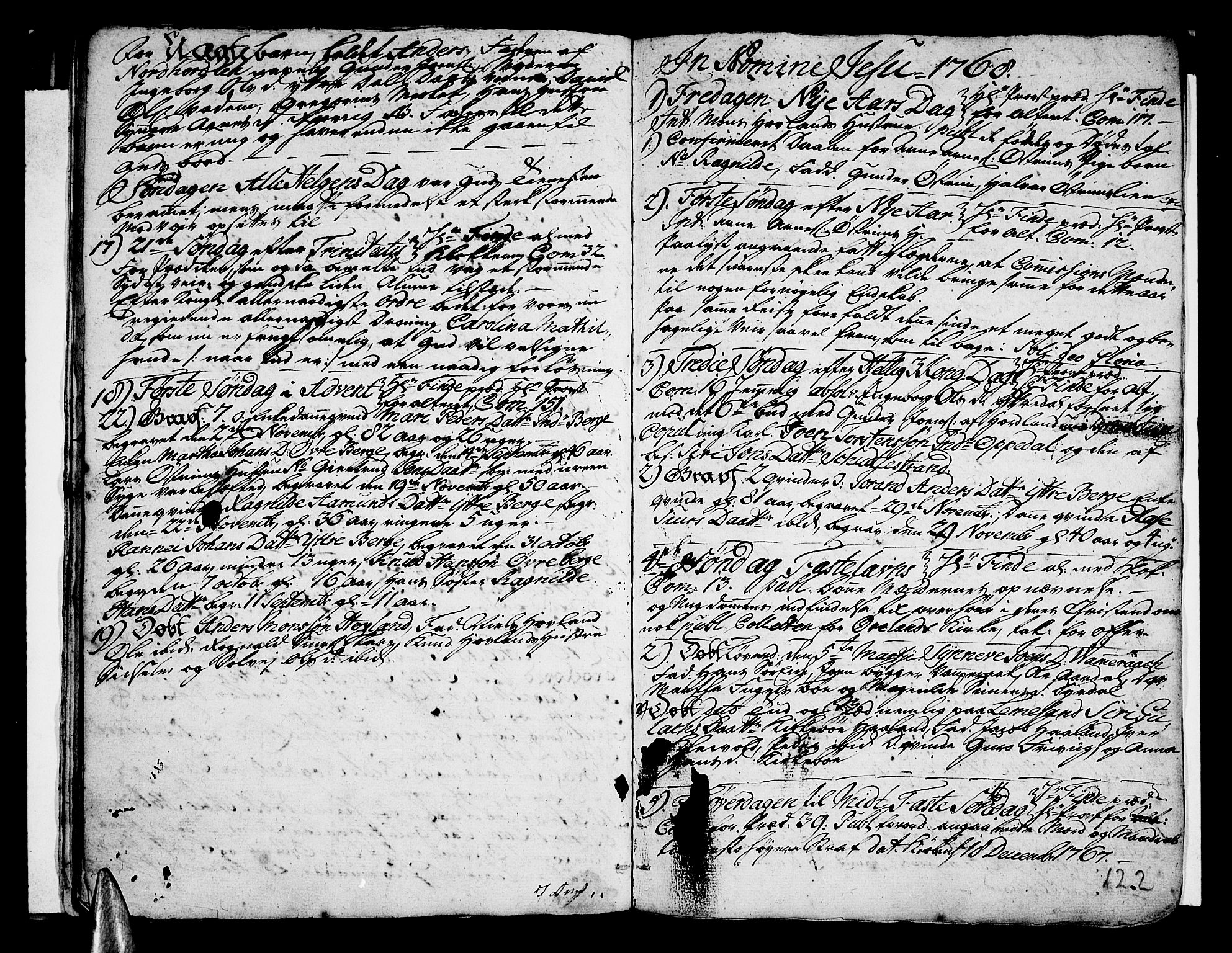 Vik sokneprestembete, SAB/A-81501: Parish register (official) no. A 3 /3, 1755-1771, p. 122