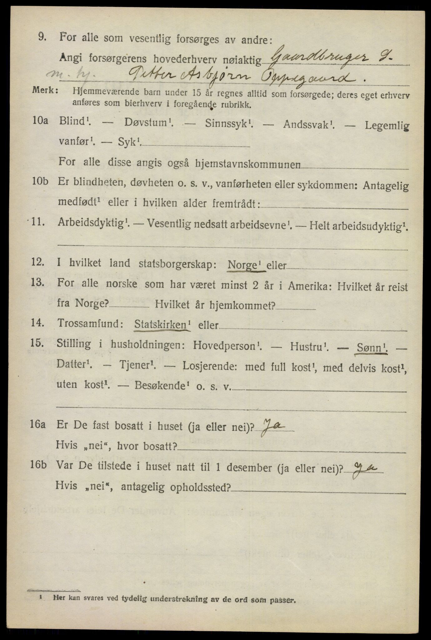 SAO, 1920 census for Enebakk, 1920, p. 6094