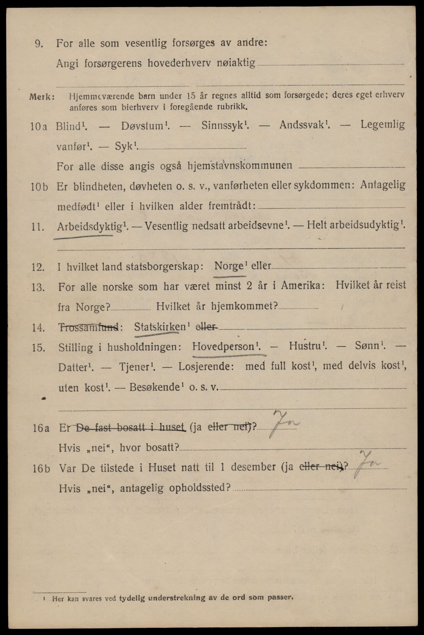 SAT, 1920 census for Trondheim, 1920, p. 84579