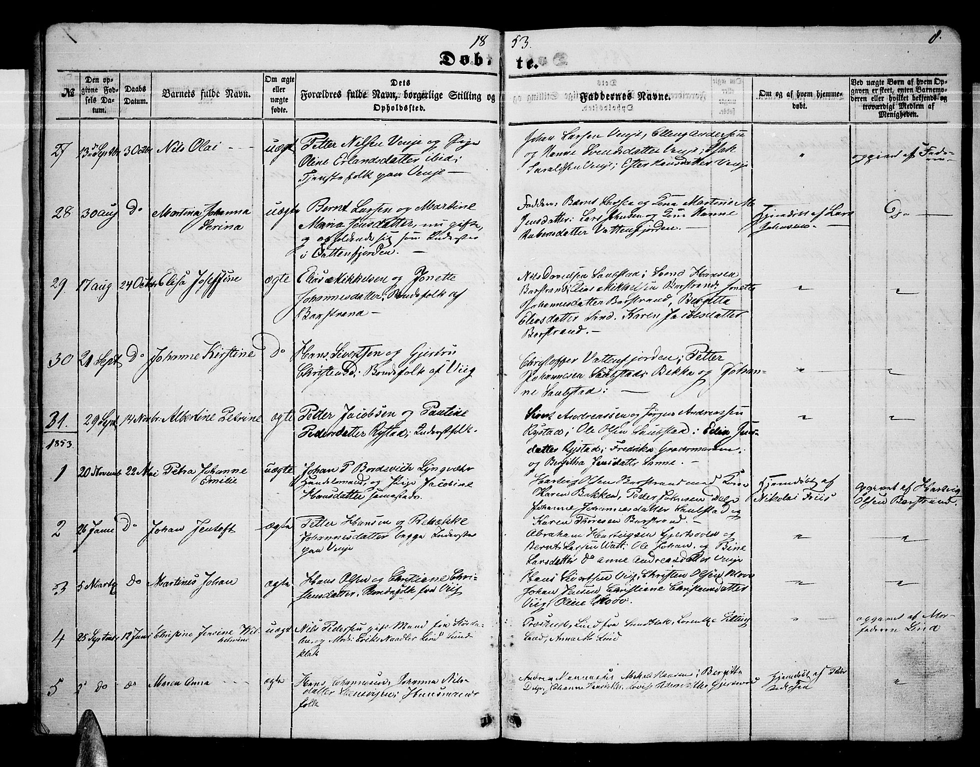 Ministerialprotokoller, klokkerbøker og fødselsregistre - Nordland, SAT/A-1459/876/L1102: Parish register (copy) no. 876C01, 1852-1886, p. 8