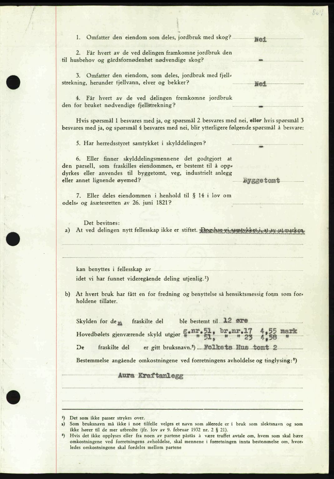 Nordmøre sorenskriveri, AV/SAT-A-4132/1/2/2Ca: Mortgage book no. A112, 1949-1949, Diary no: : 3017/1949