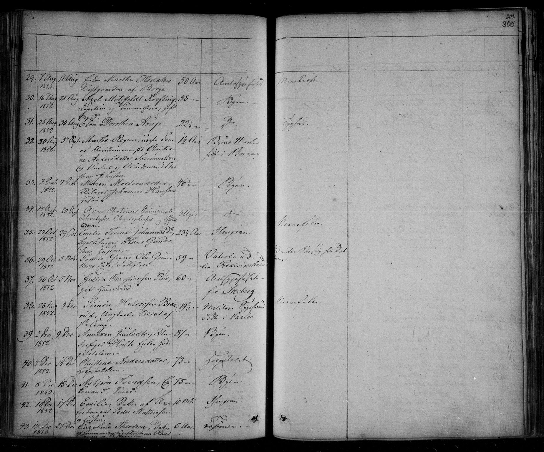 Fredrikstad prestekontor Kirkebøker, AV/SAO-A-11082/F/Fa/L0005: Parish register (official) no. 5, 1835-1856, p. 300