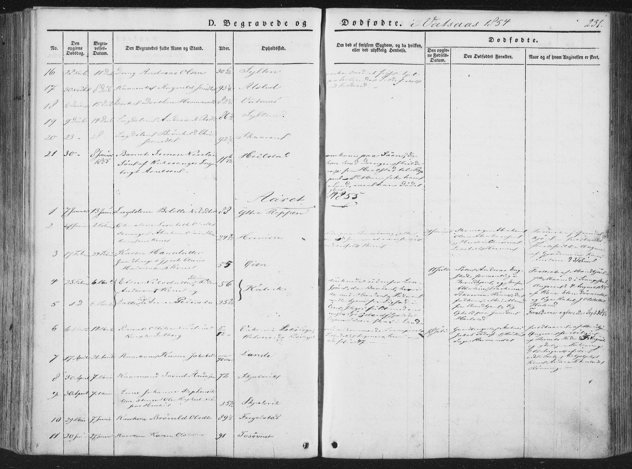 Ministerialprotokoller, klokkerbøker og fødselsregistre - Nordland, AV/SAT-A-1459/810/L0144: Parish register (official) no. 810A07 /1, 1841-1862, p. 231