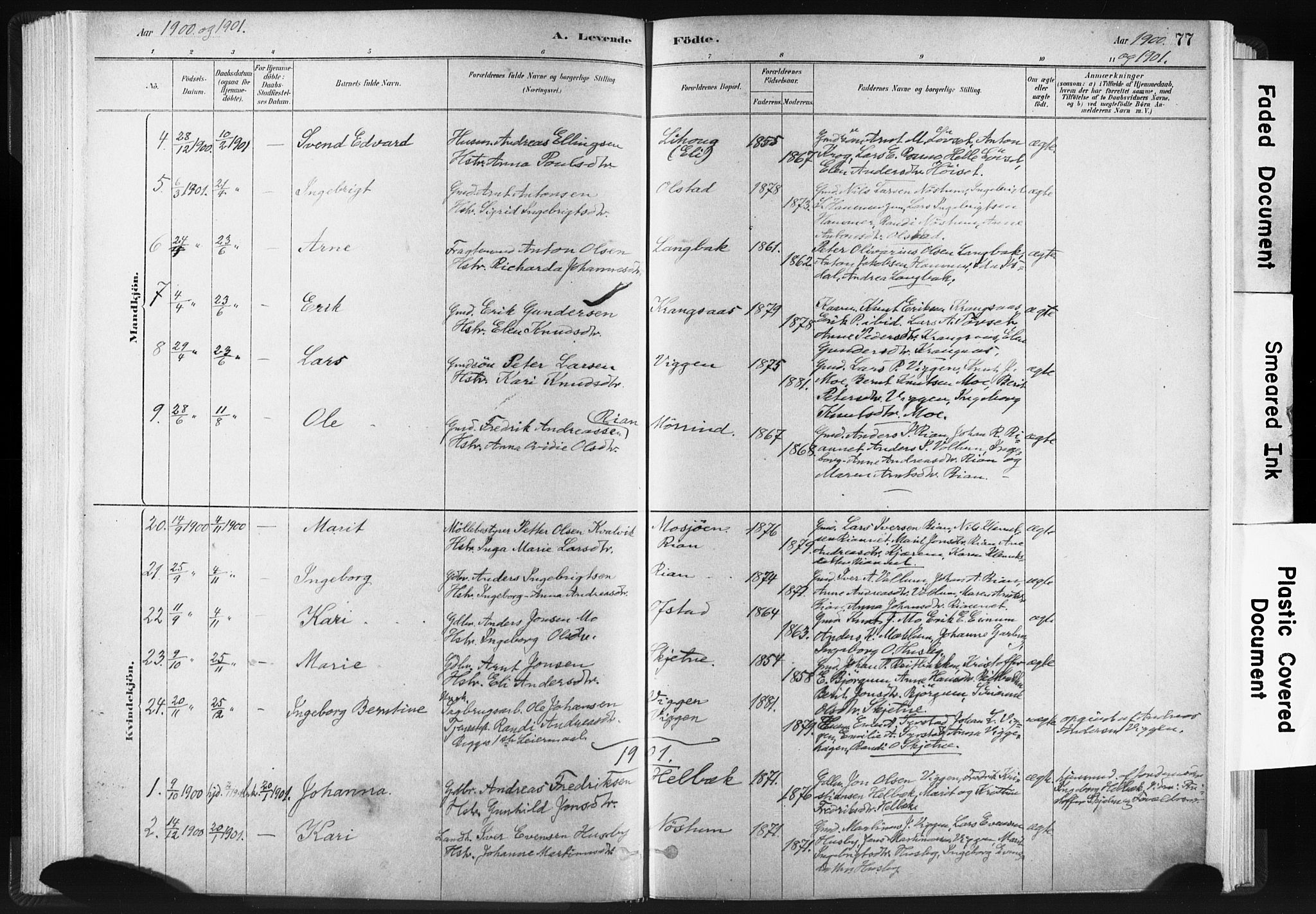 Ministerialprotokoller, klokkerbøker og fødselsregistre - Sør-Trøndelag, SAT/A-1456/665/L0773: Parish register (official) no. 665A08, 1879-1905, p. 77