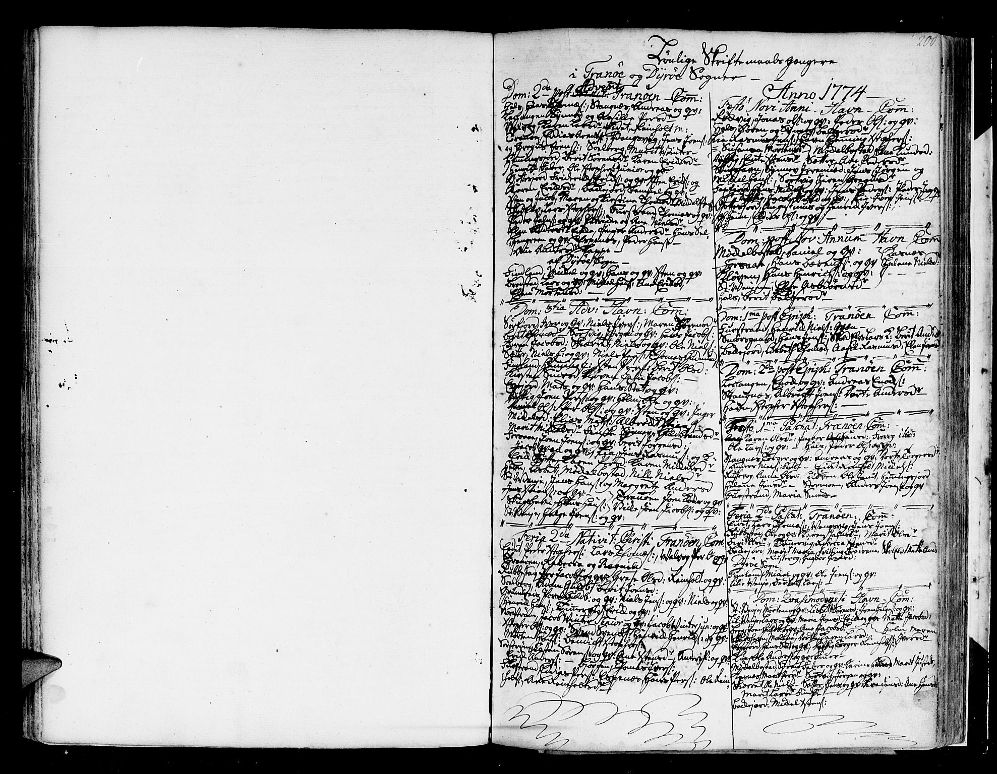 Tranøy sokneprestkontor, SATØ/S-1313/I/Ia/Iaa/L0002kirke: Parish register (official) no. 2, 1773-1806, p. 200