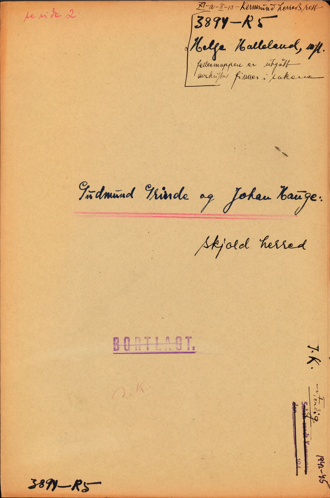 Forsvarsdepartementet, 10. kontor / Oppgjørskontoret, RA/RAFA-1225/D/Dd/L0351: Rogaland, 1941-1958, p. 75