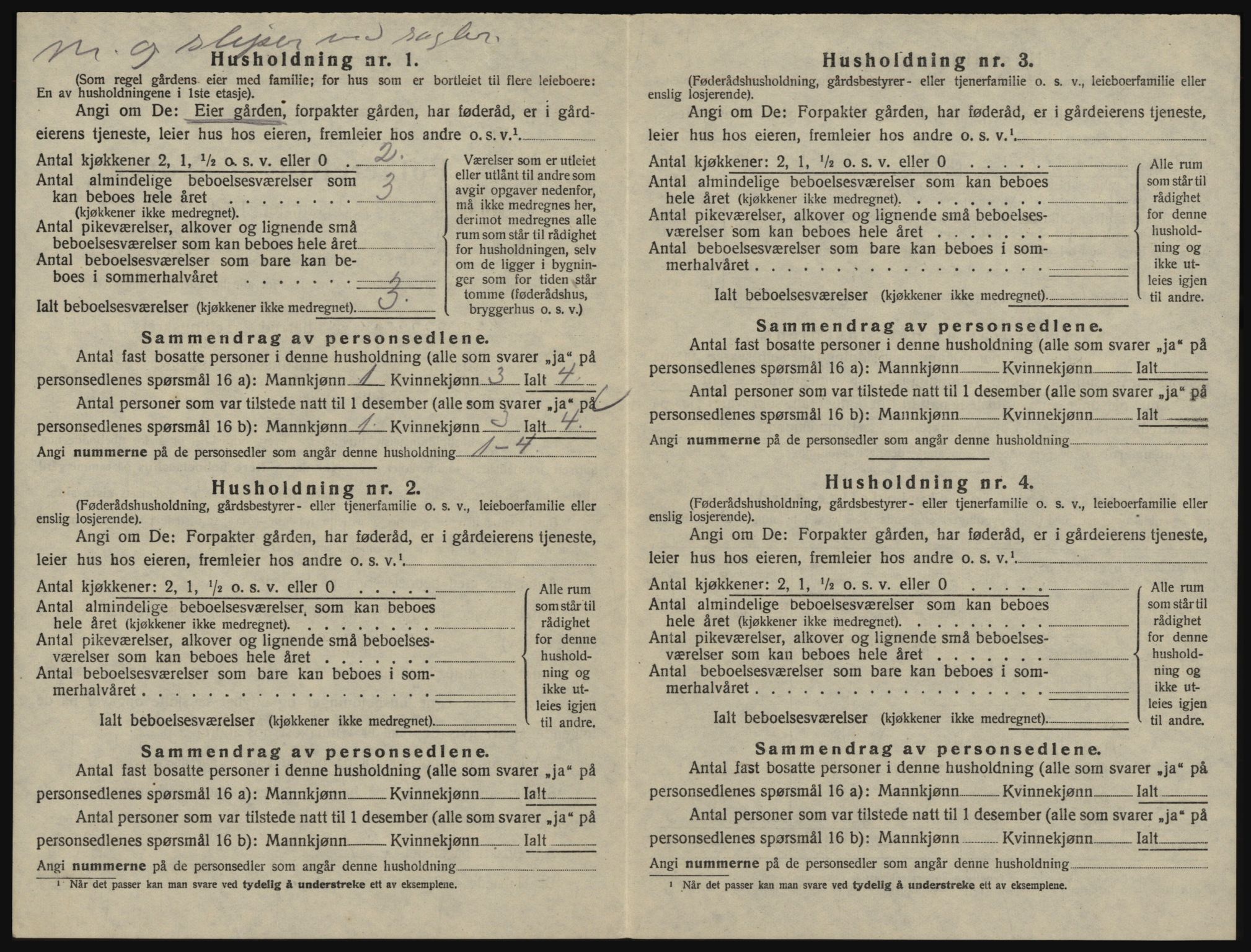 SAO, 1920 census for Glemmen, 1920, p. 560